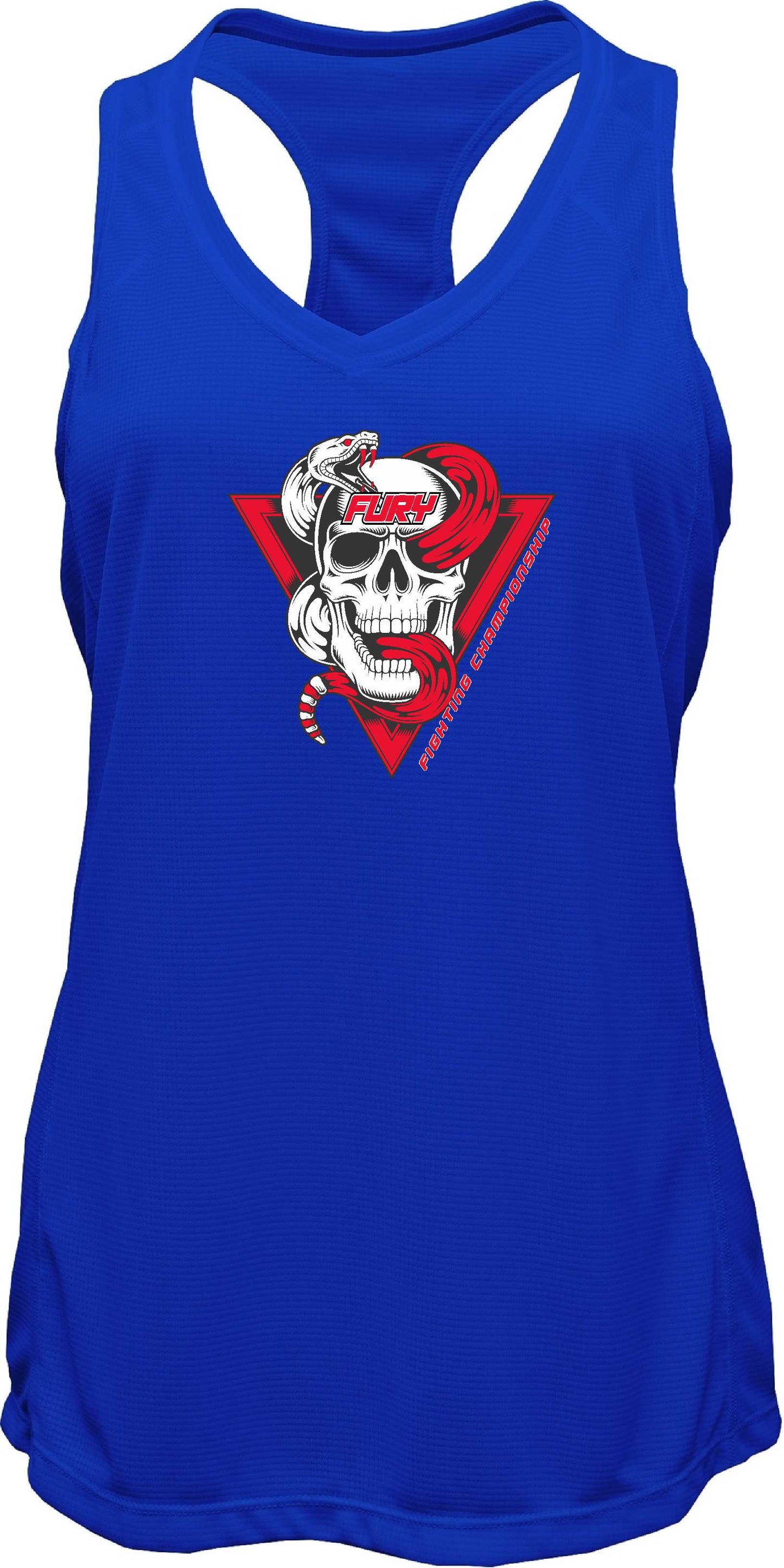 Fury Skull and snake Racer-back Tank