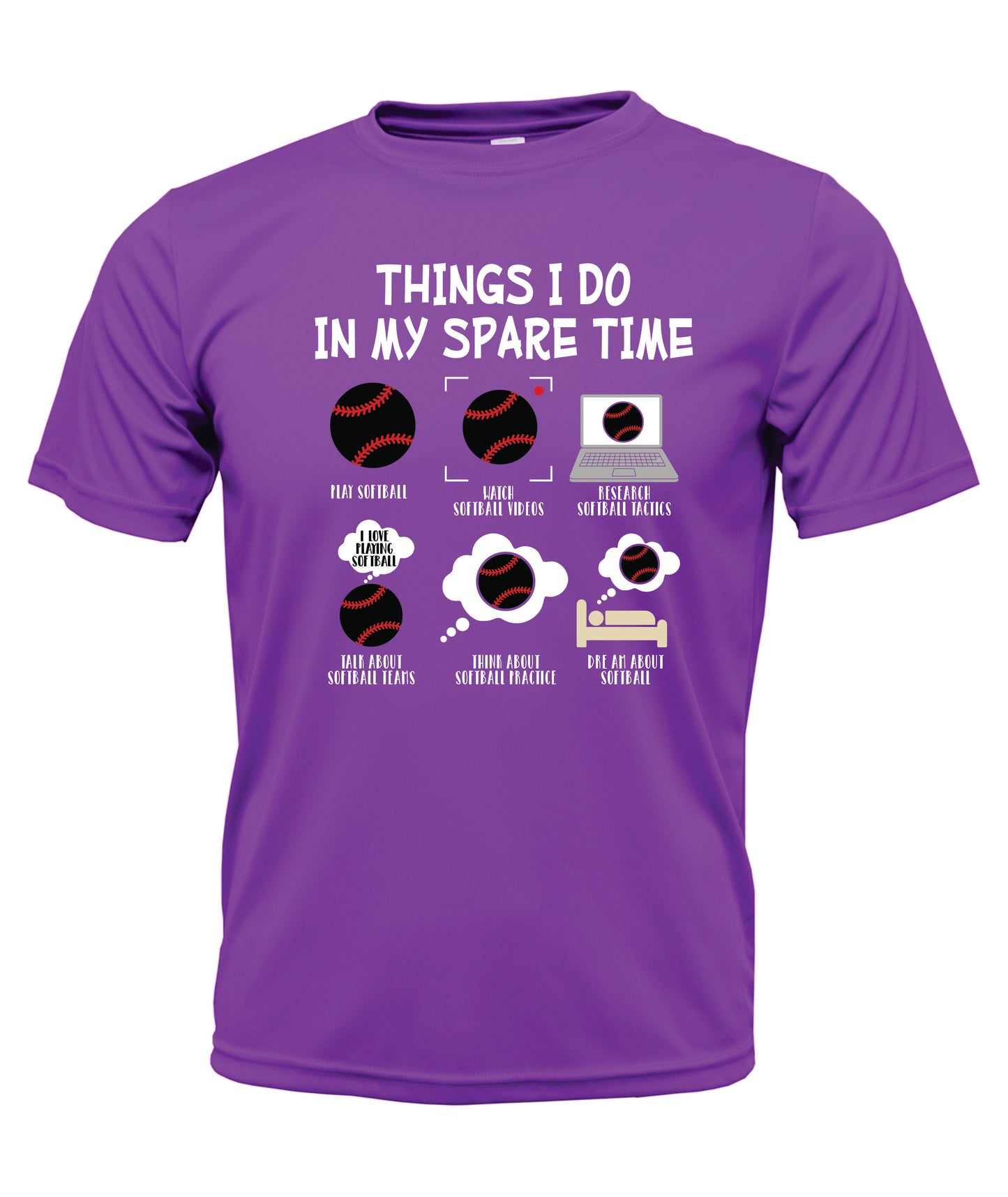Things I Do Spare Time Short Sleeve Cotton T-Shirt