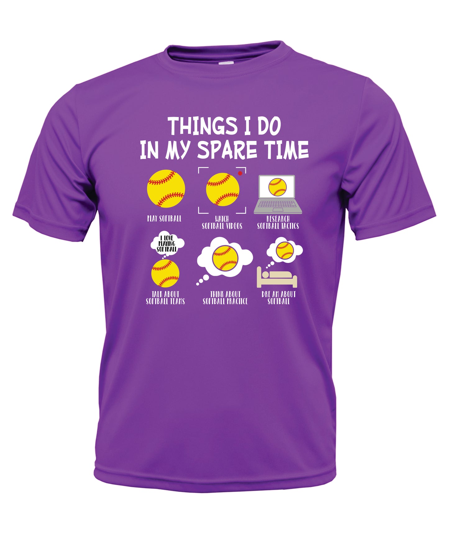 Things I Do Spare Time Short Sleeve Cotton T-Shirt