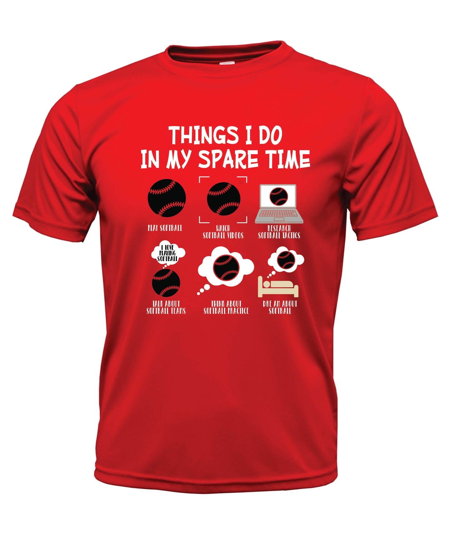 Things I Do Spare Time Short Sleeve Cotton T-Shirt