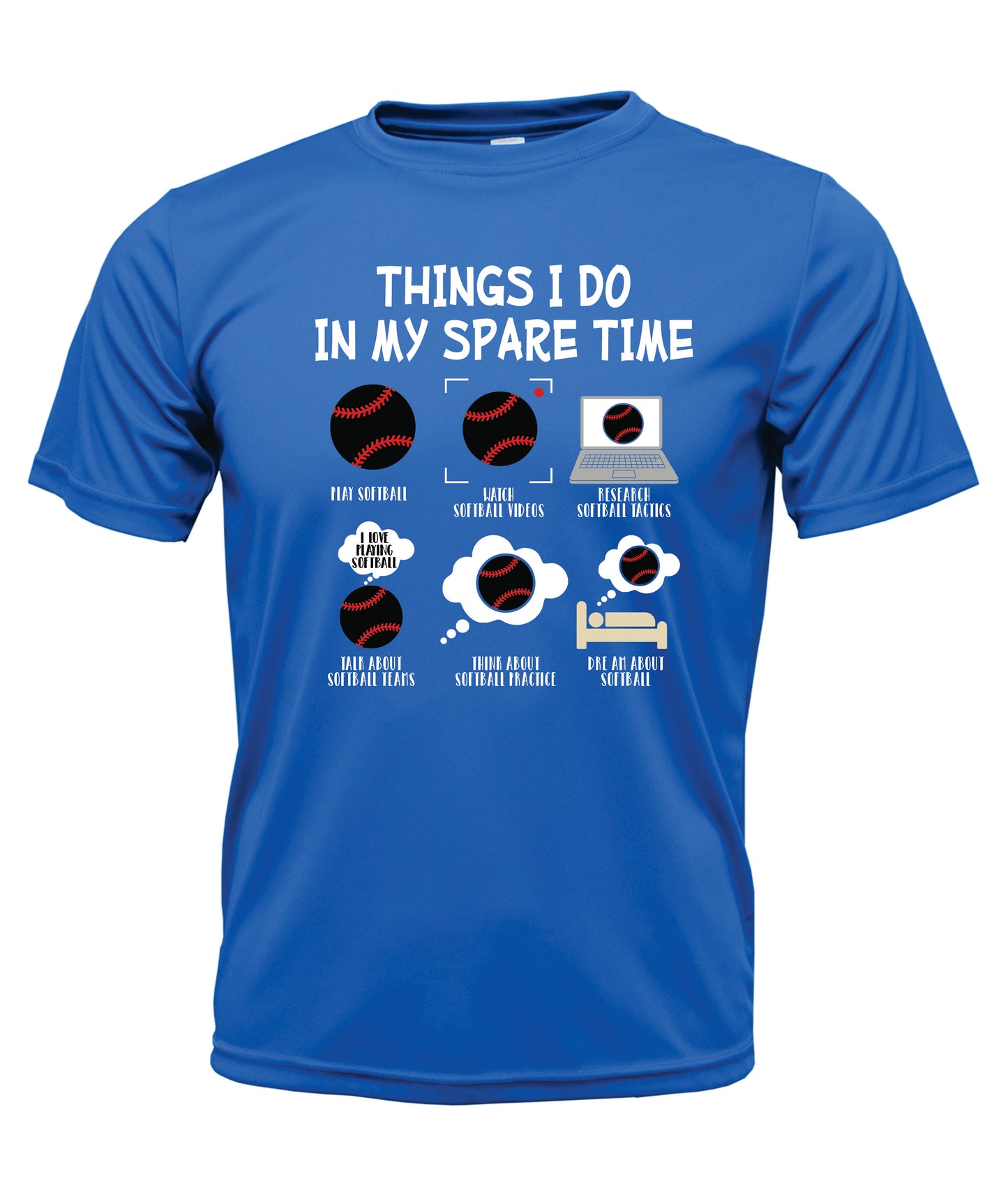 Things I Do Spare Time Short Sleeve Cotton T-Shirt