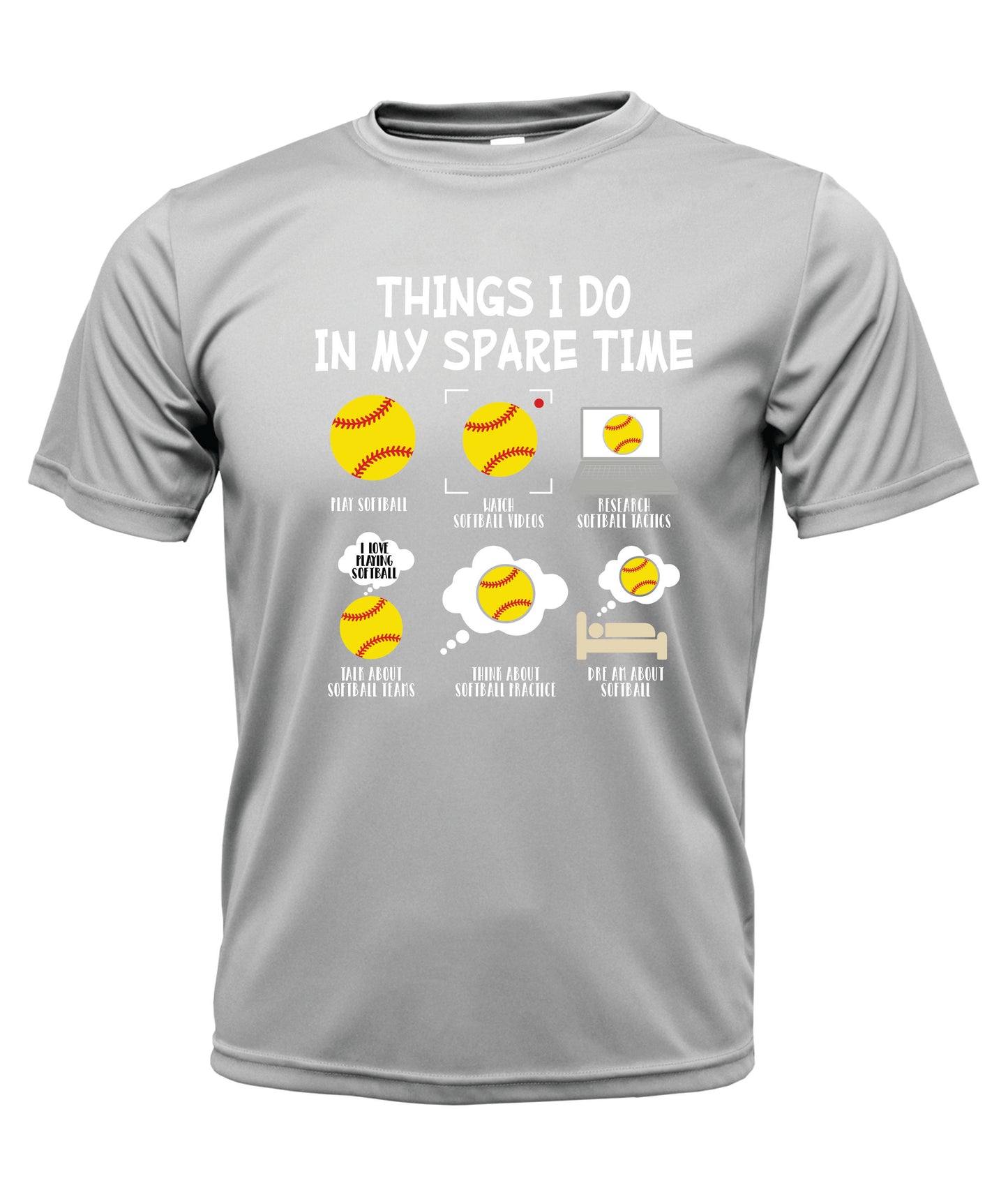 Things I Do Spare Time Short Sleeve Dri-fit T-Shirt