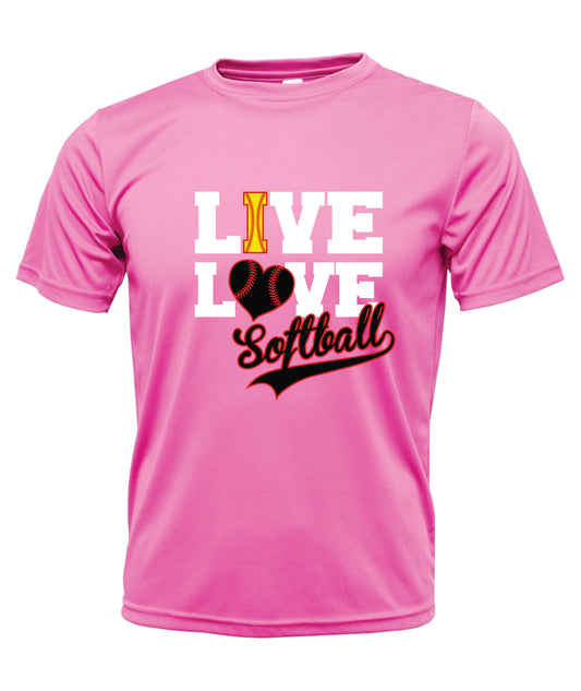 Live Love Short Sleeve Cotton T-Shirt