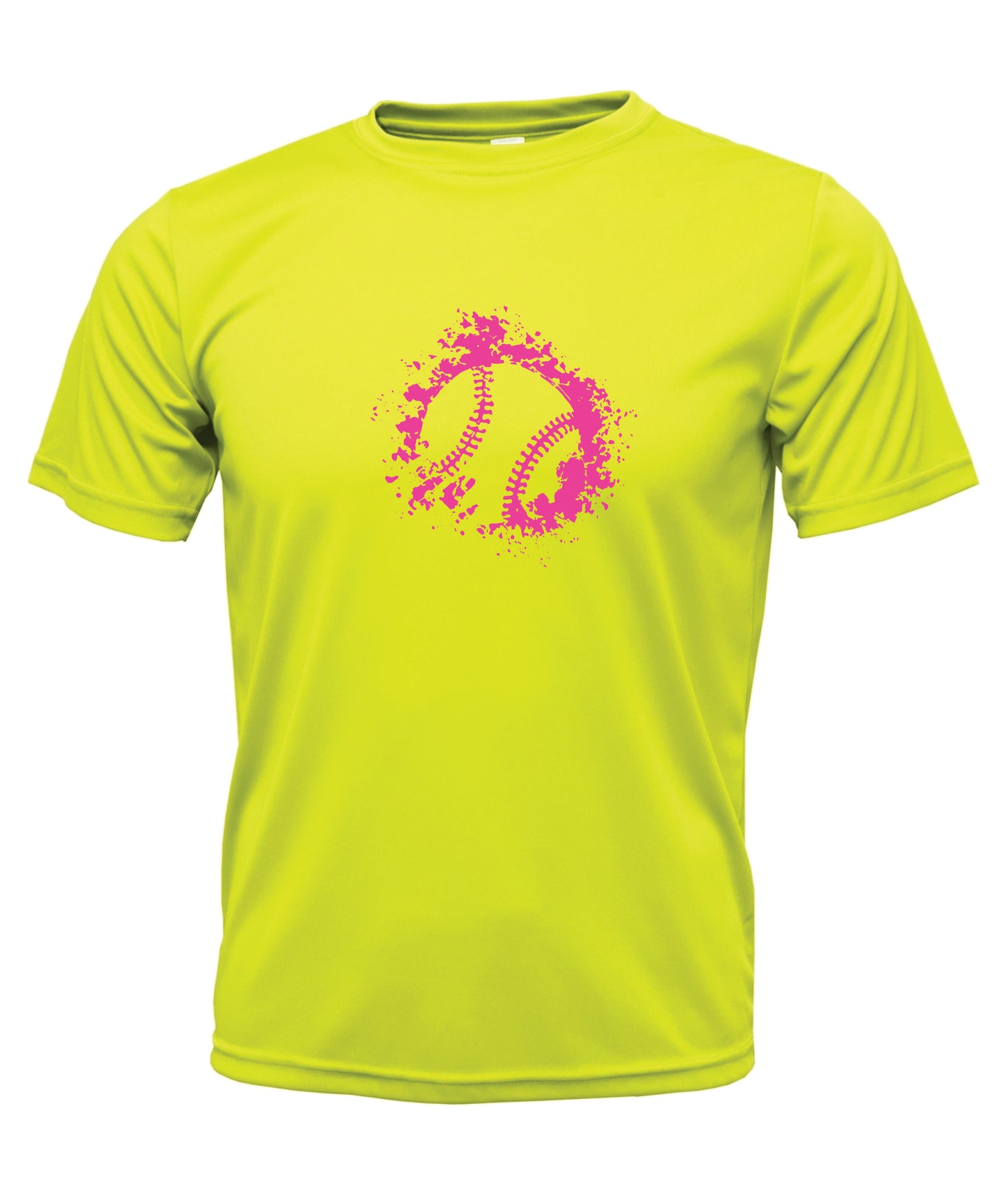 Neon Splatter Short Sleeve Cotton T-Shirt