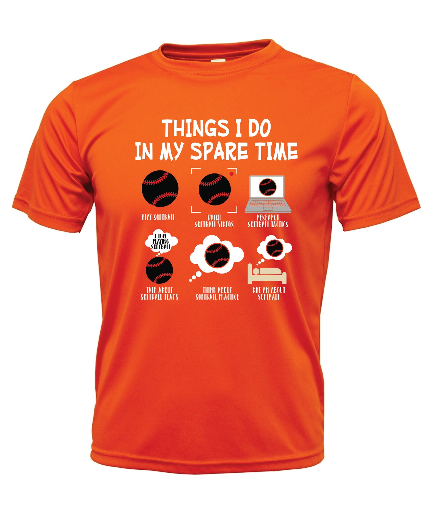 Things I Do Spare Time Short Sleeve Dri-fit T-Shirt