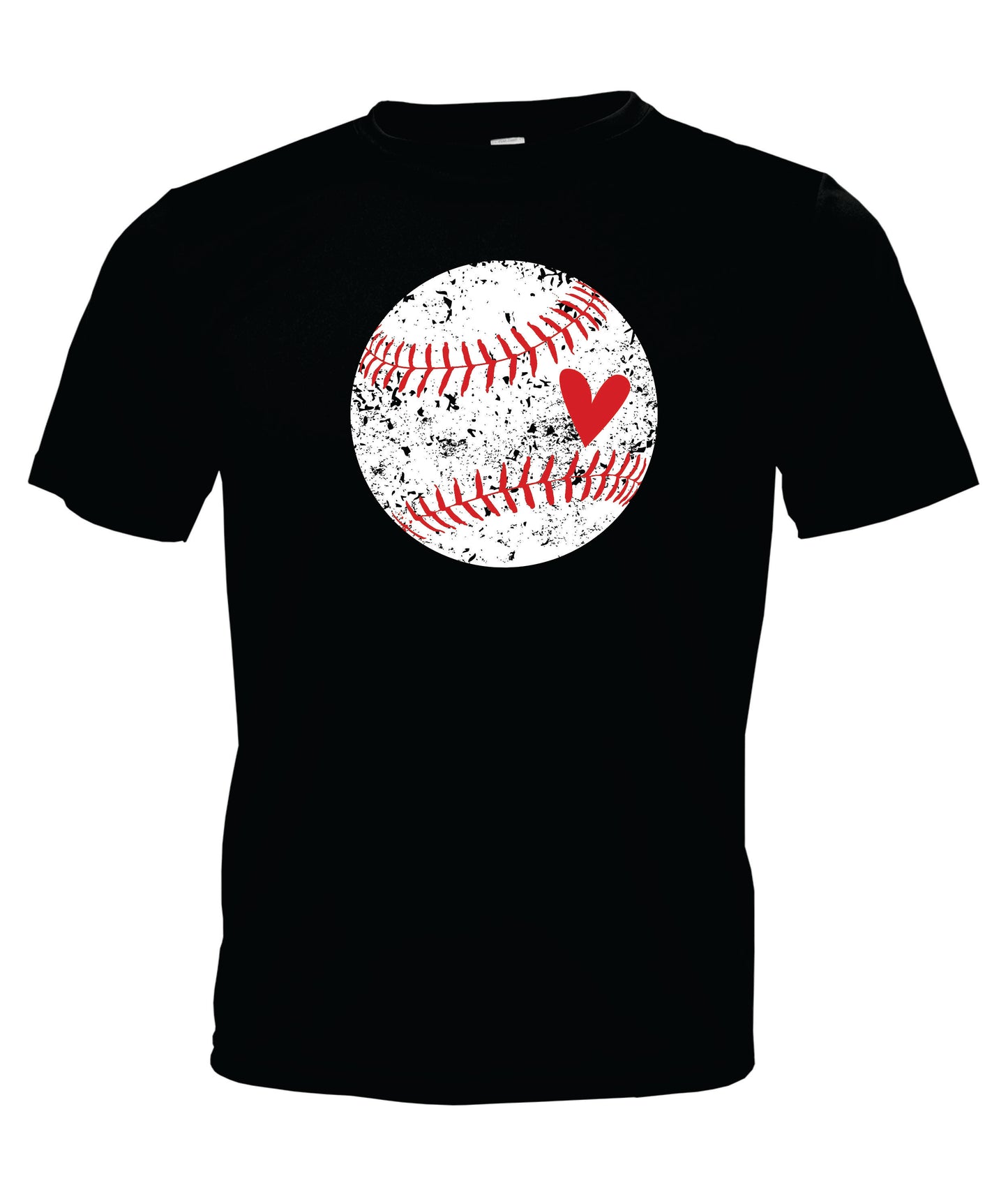 Distressed Ball Short Sleeve Cotton T-Shirt