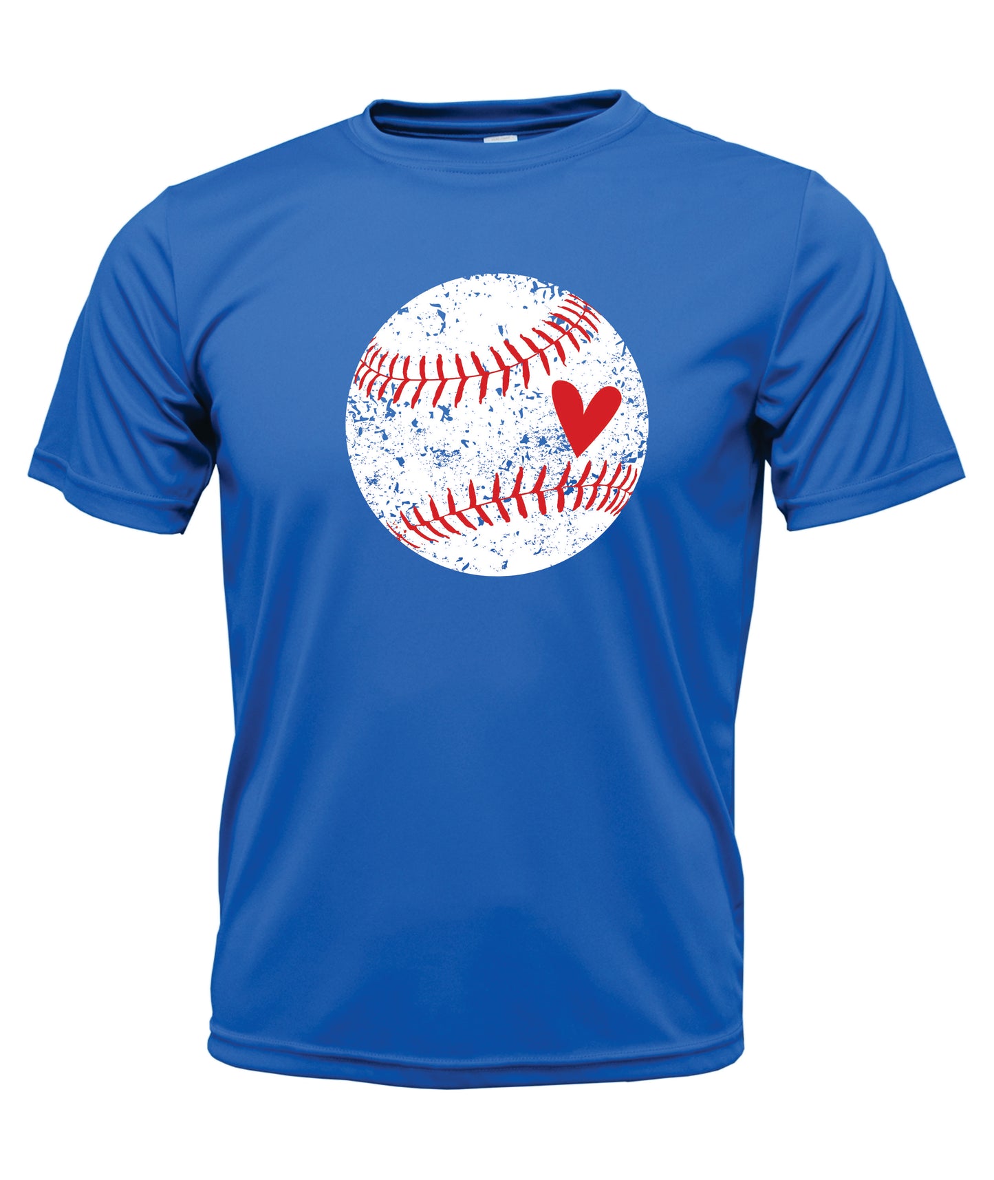 Distressed Ball Short Sleeve Cotton T-Shirt