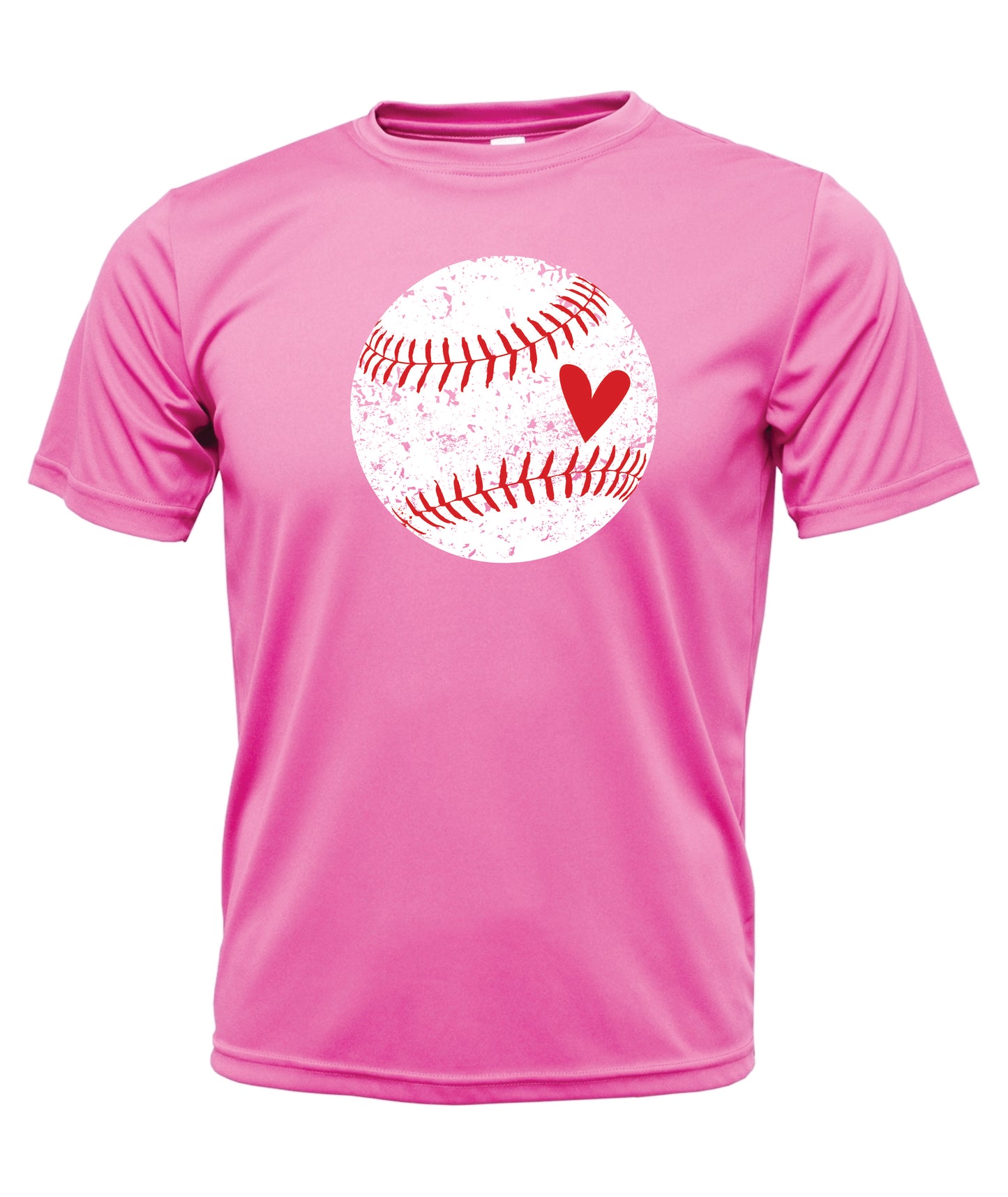 Distressed Ball Short Sleeve Cotton T-Shirt