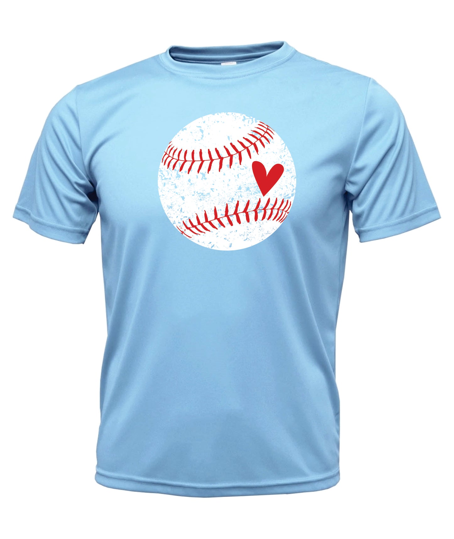 Distressed Ball Short Sleeve Cotton T-Shirt