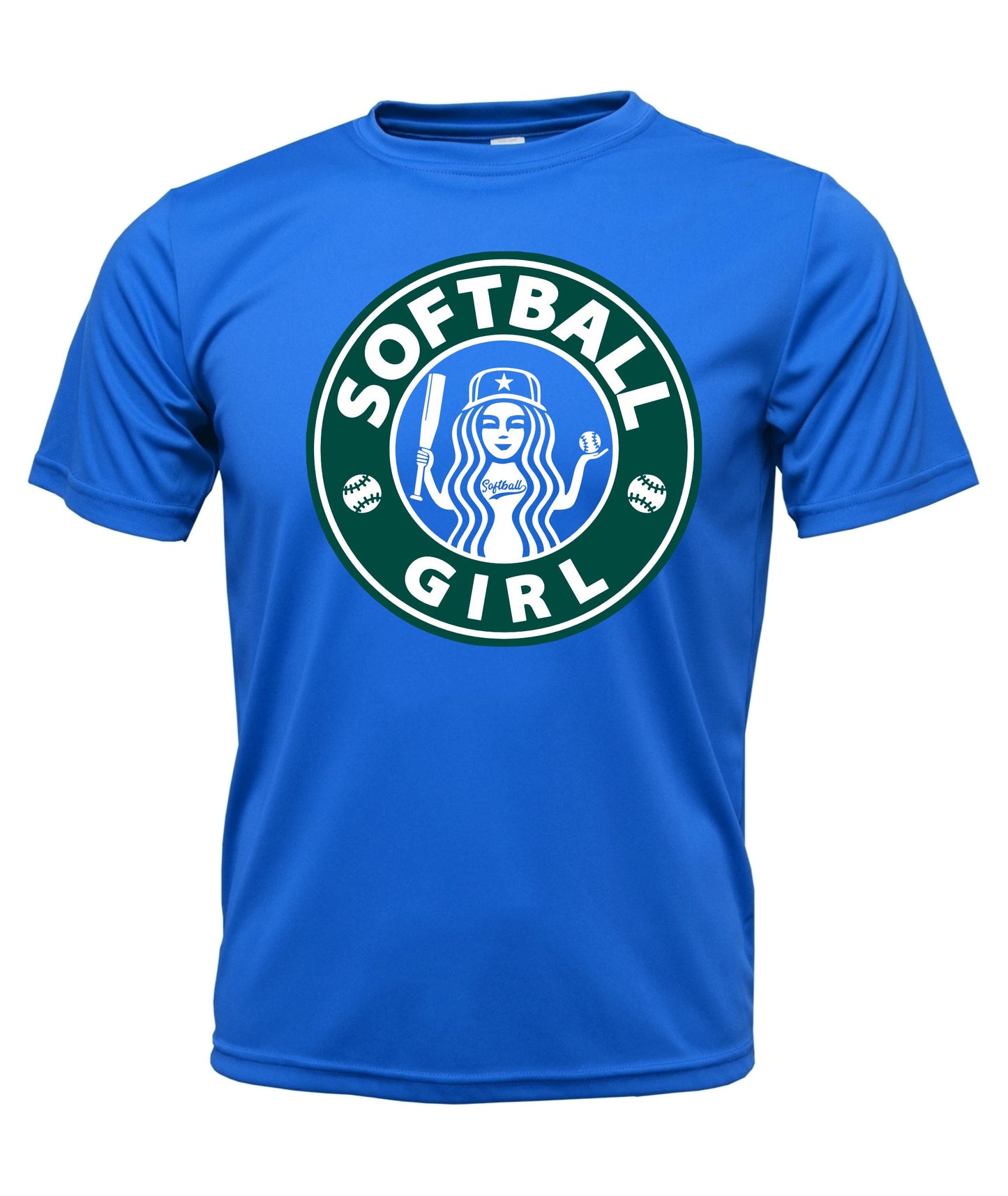 Softball Girl Short Sleeve Cotton T-Shirt