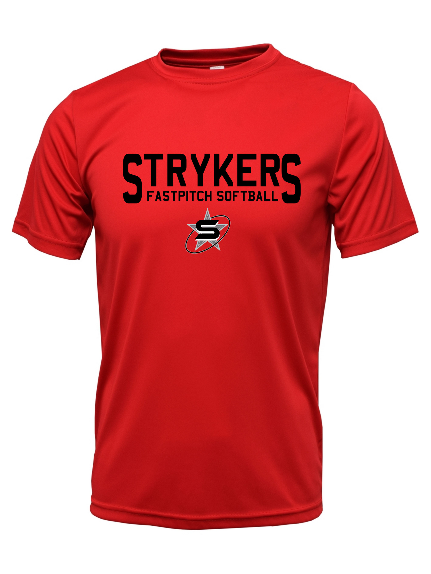 Strykers Short Sleeve Dri-Fit Blk Grey Wht No Outline