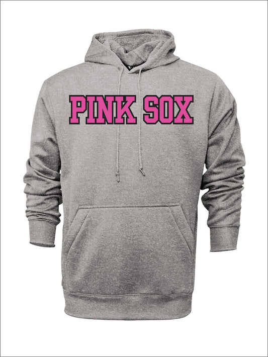 PINK SOX COTTON HOODIE W/ NAME AND NUMBER
