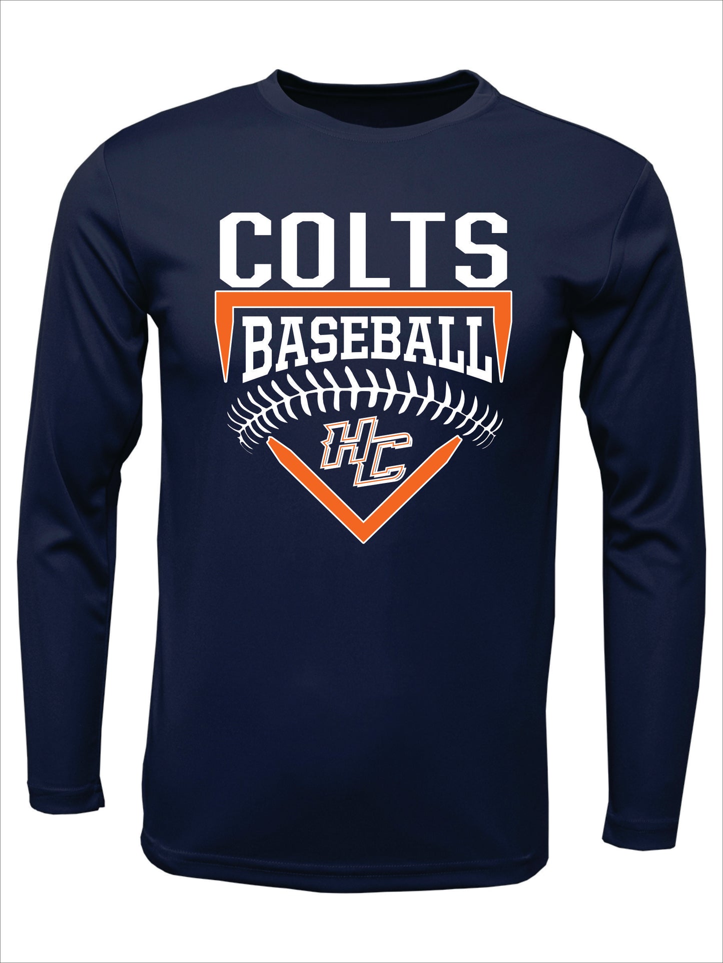 Colts "Home Plate Logo" Cotton Long Sleeve T-shirt