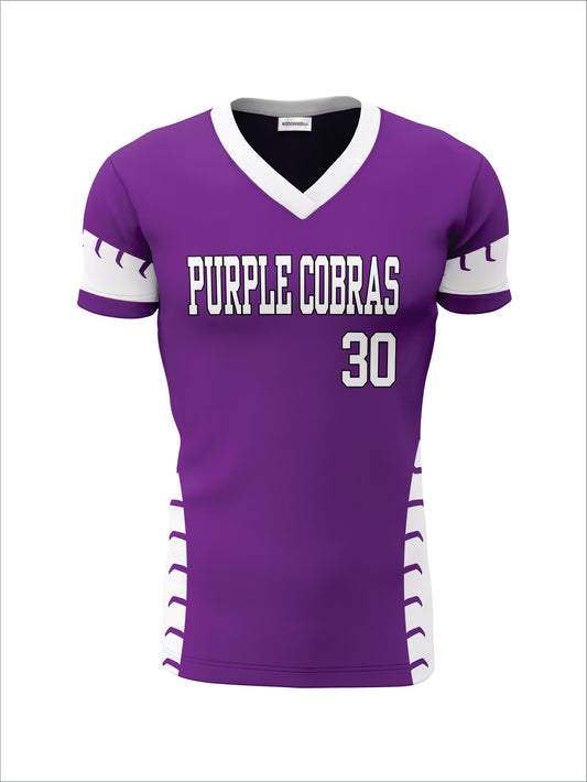 PURPLE COBRAS REPLICA JERSEY W/ NAME AND NUMBER