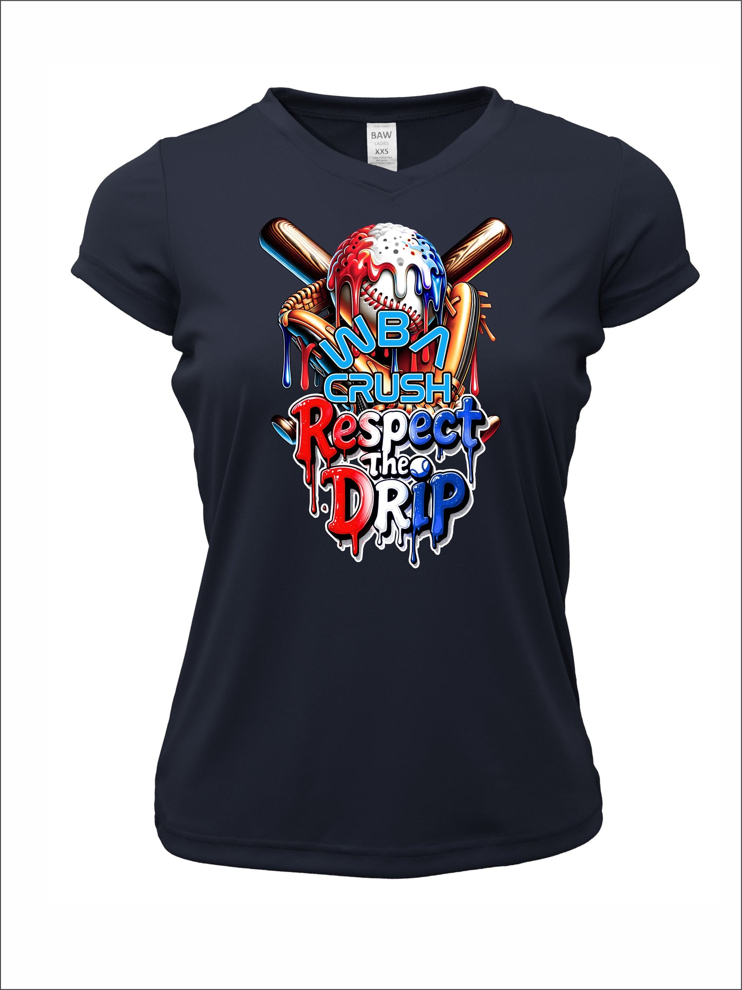 Ladies WBA Respect The Drip Short Sleeve Dri-Fit T-Shirt