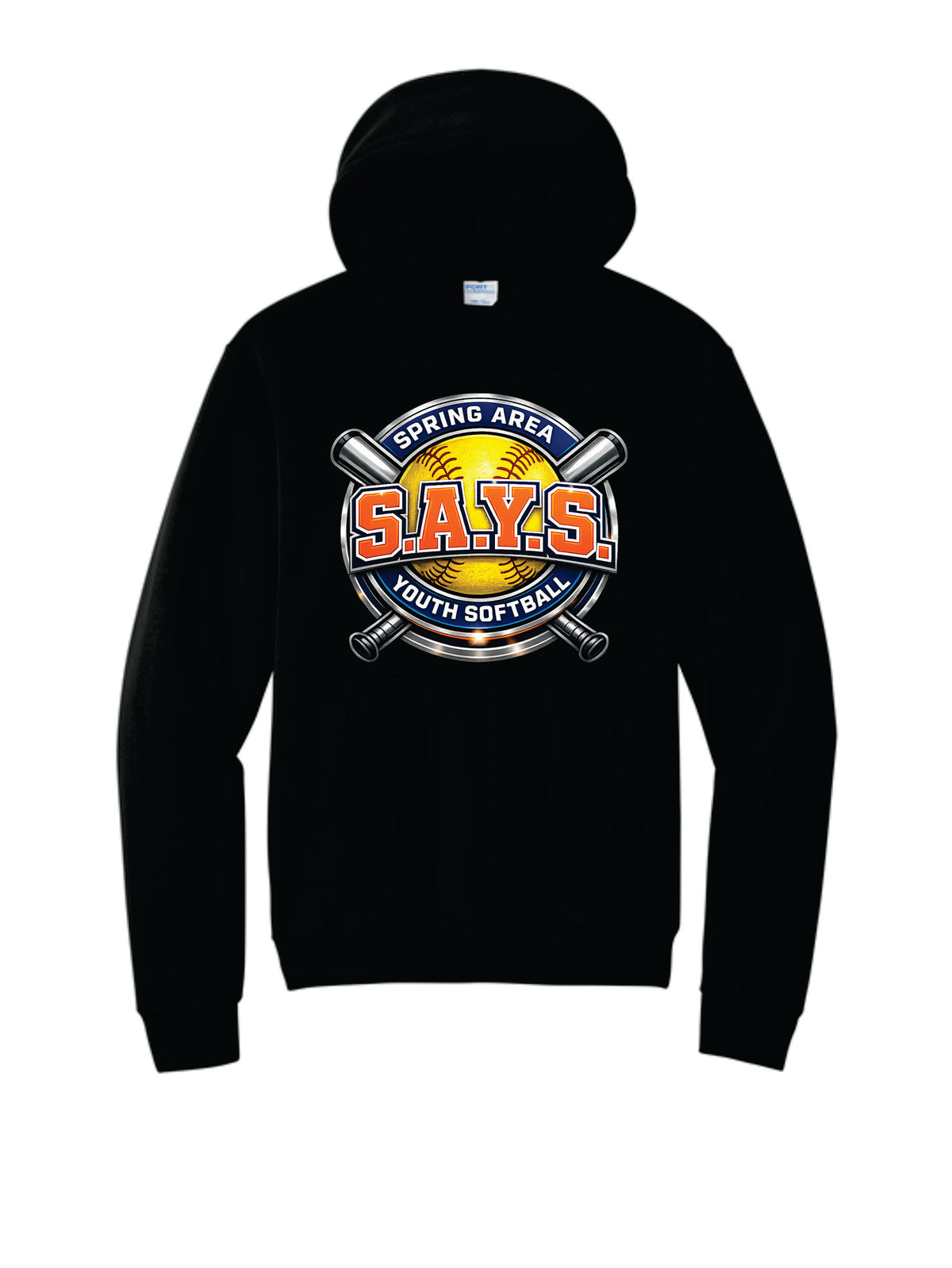 SAYS LOGO GRAPHIC HOODIE