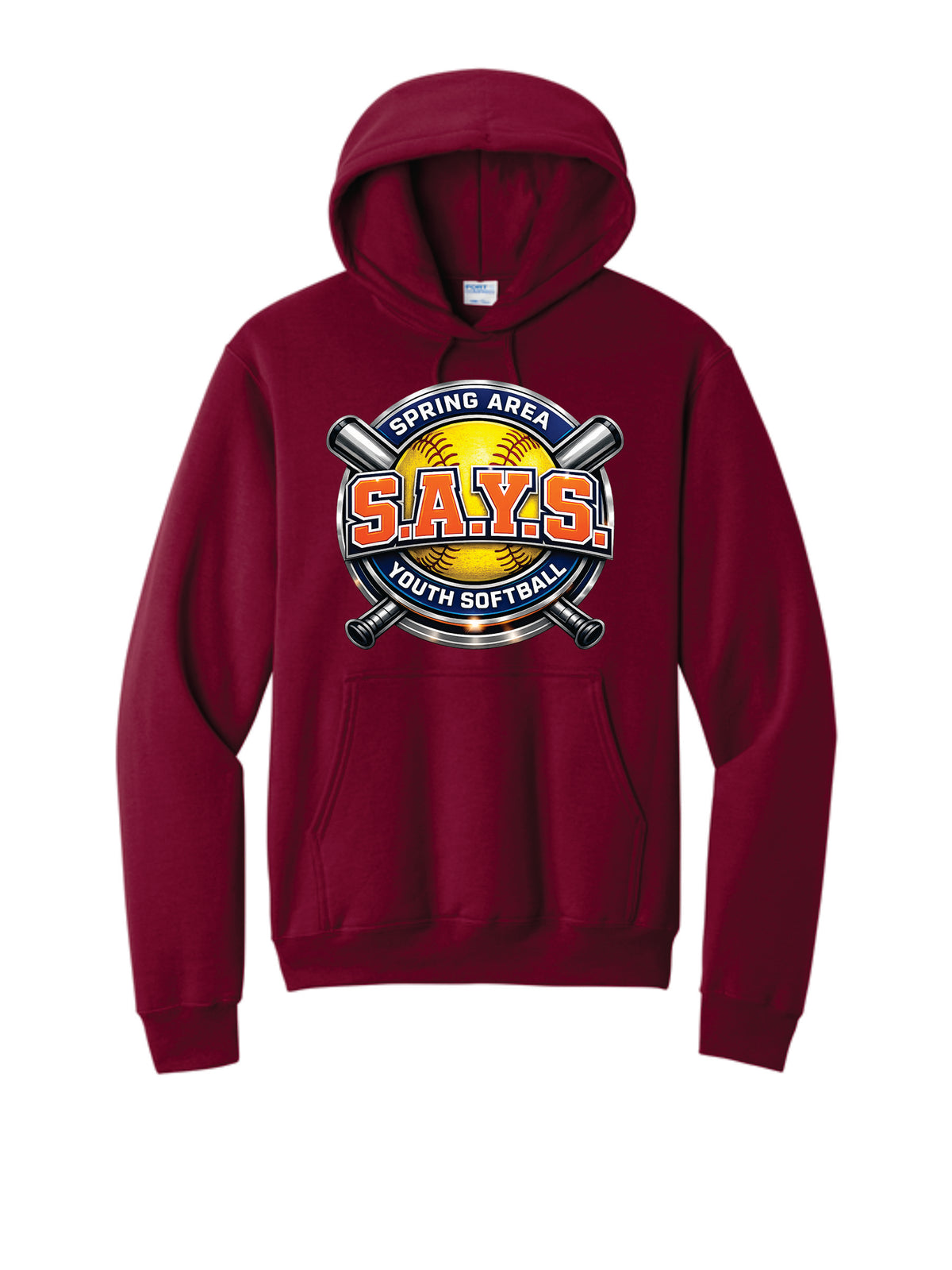 SAYS LOGO GRAPHIC HOODIE