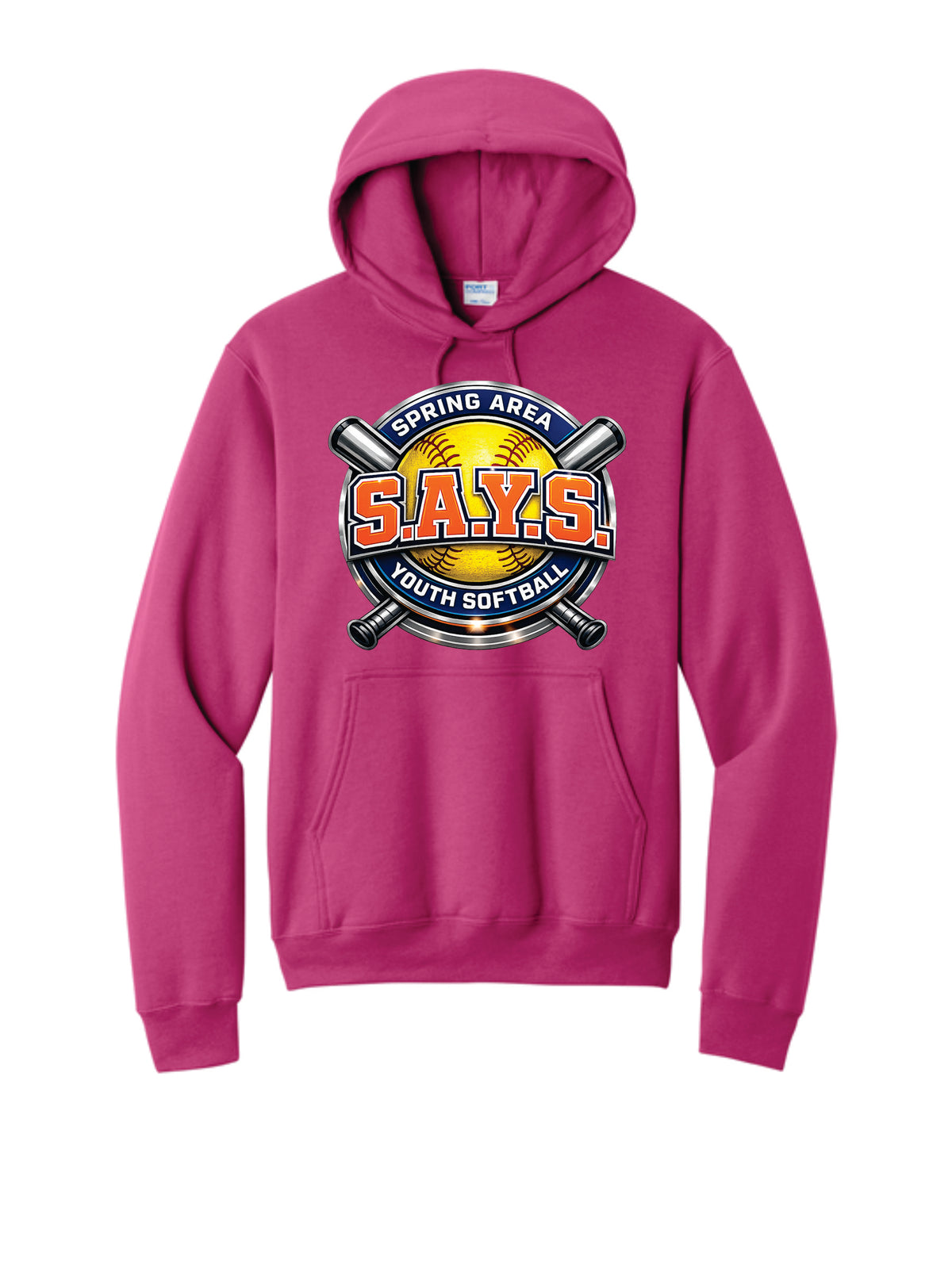 SAYS LOGO GRAPHIC HOODIE
