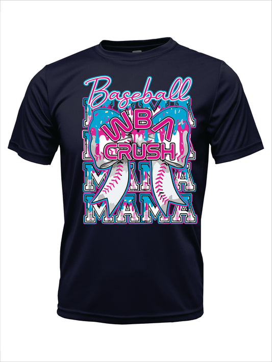 WBA Crush Drip Baseball Mama Short Sleeve Dri-Fit T-Shirt