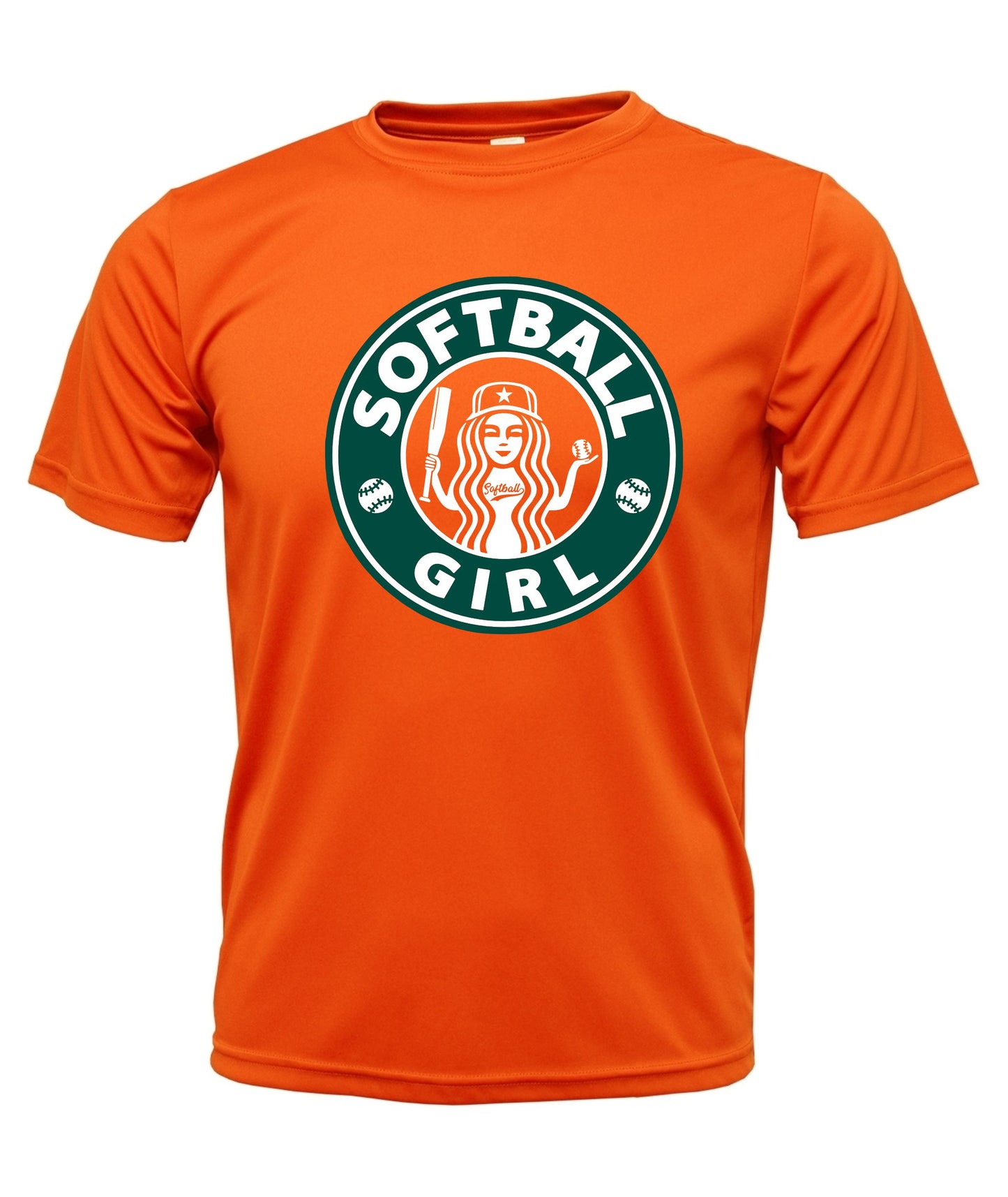 Softball Girl Short Sleeve Cotton T-Shirt
