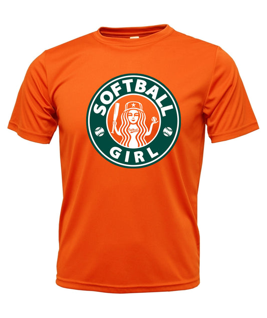Softball Girl Short Sleeve Dri-fit T-Shirt