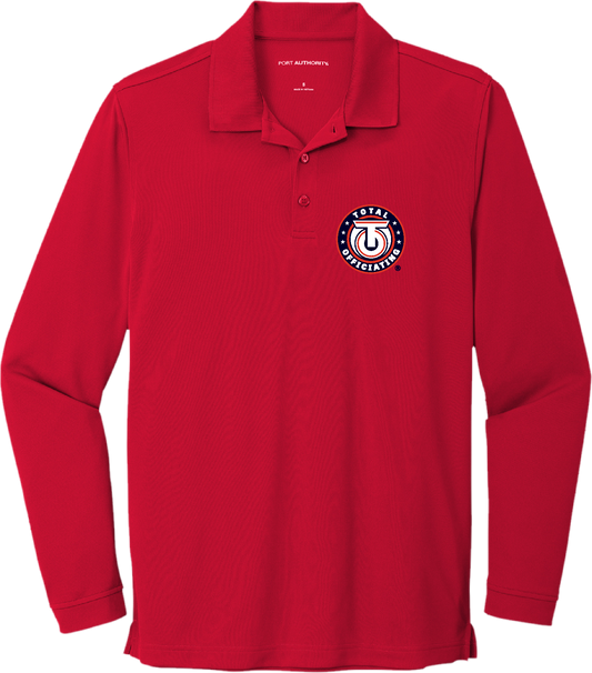 Dry-zone Micro Mesh Long Sleeve Polo