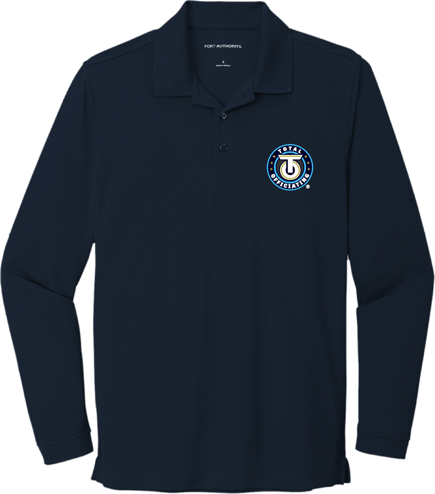 Dry-zone Micro Mesh Long Sleeve Polo