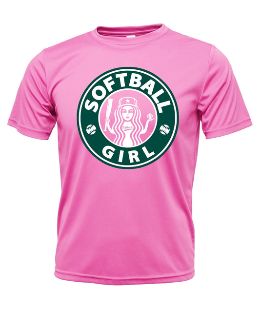 Softball Girl Short Sleeve Cotton T-Shirt