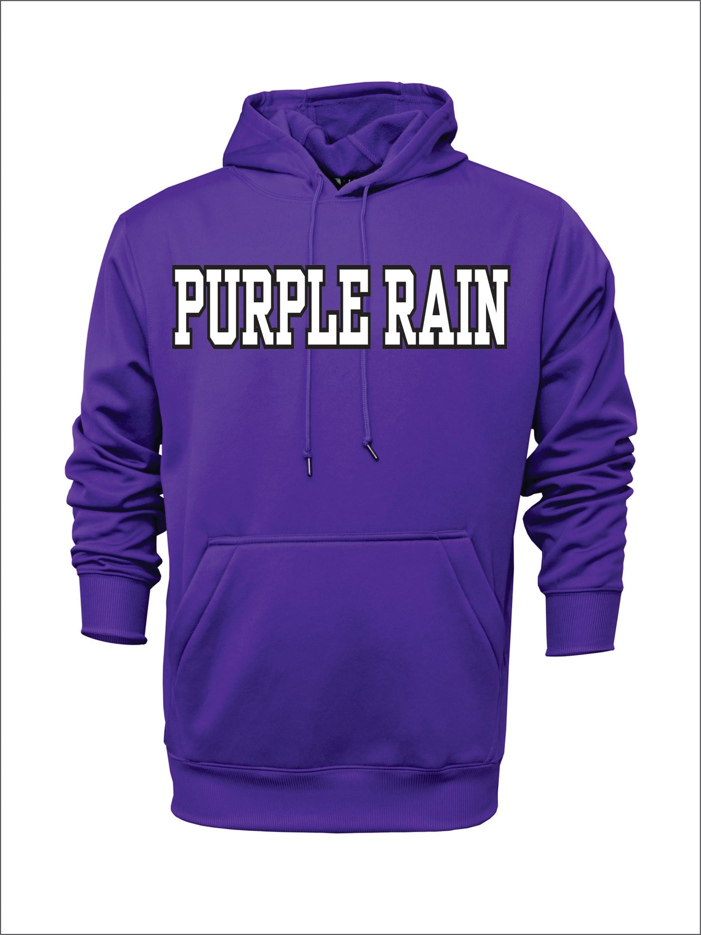 PURPLE RAIN COTTON HOODIE