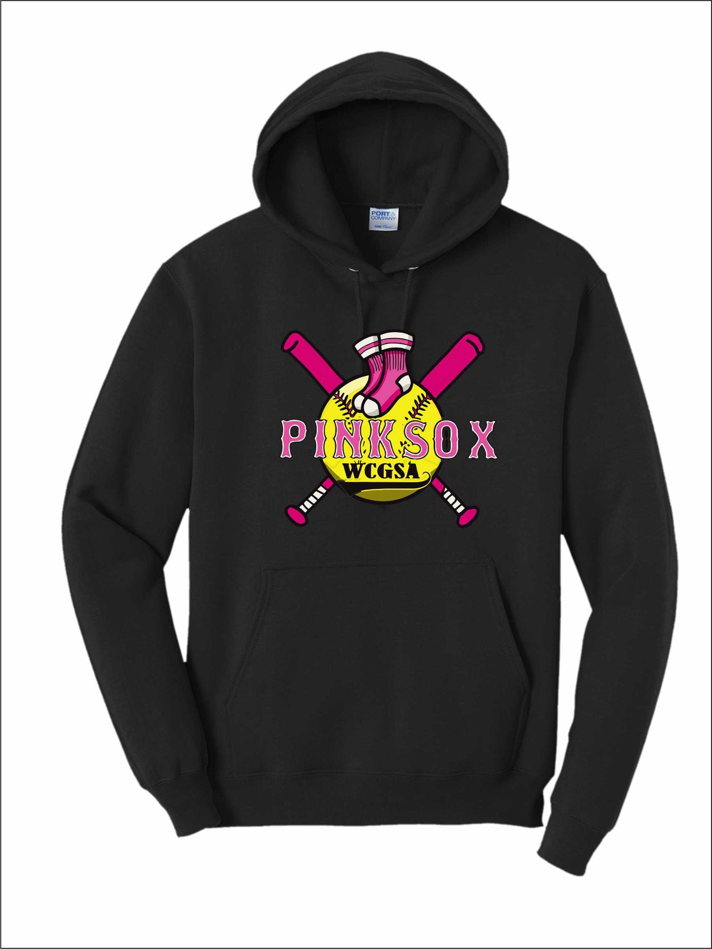 Pink Sox Blend Hoodie w/Name