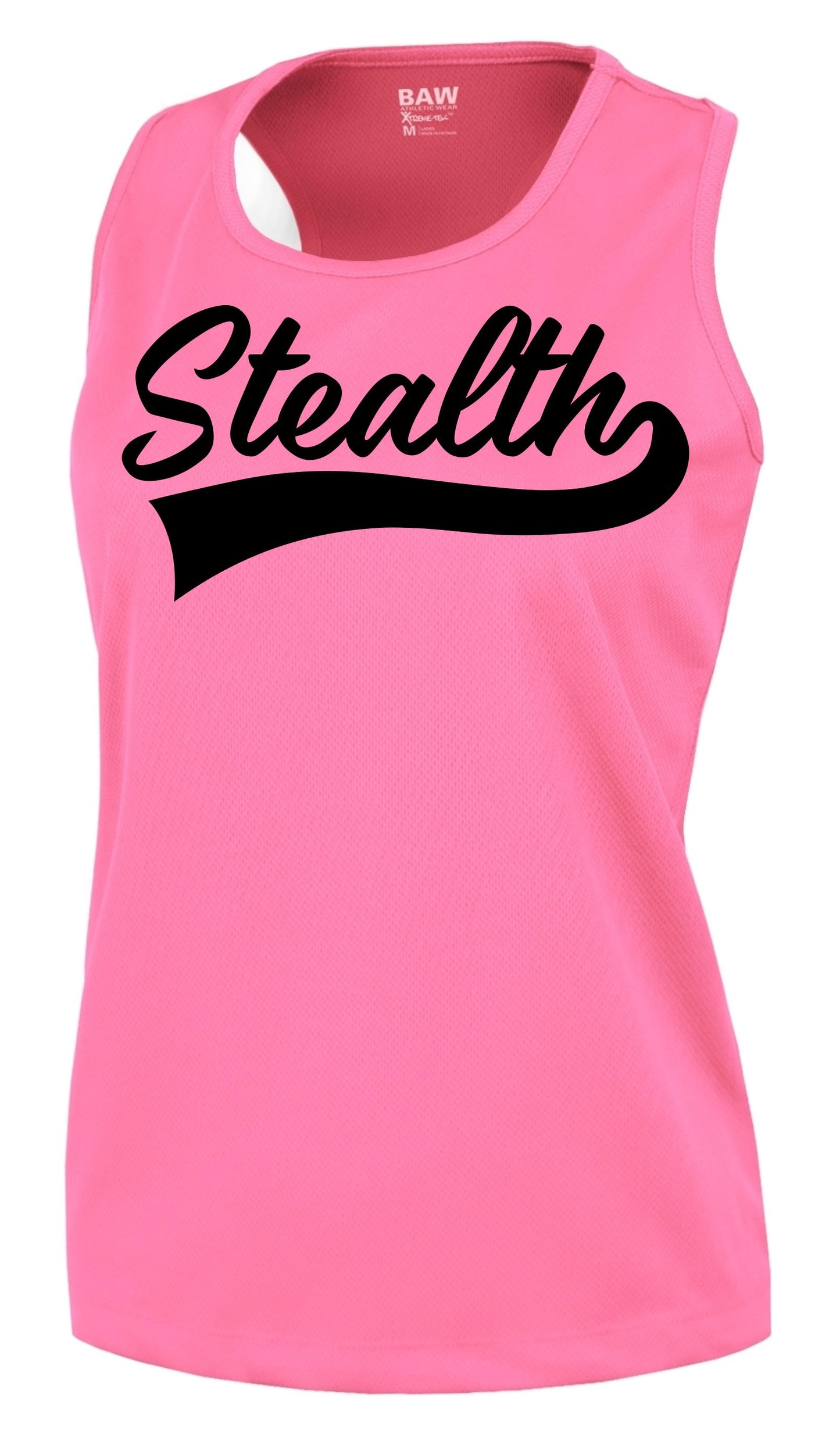 Racerback Black Tank Stealth