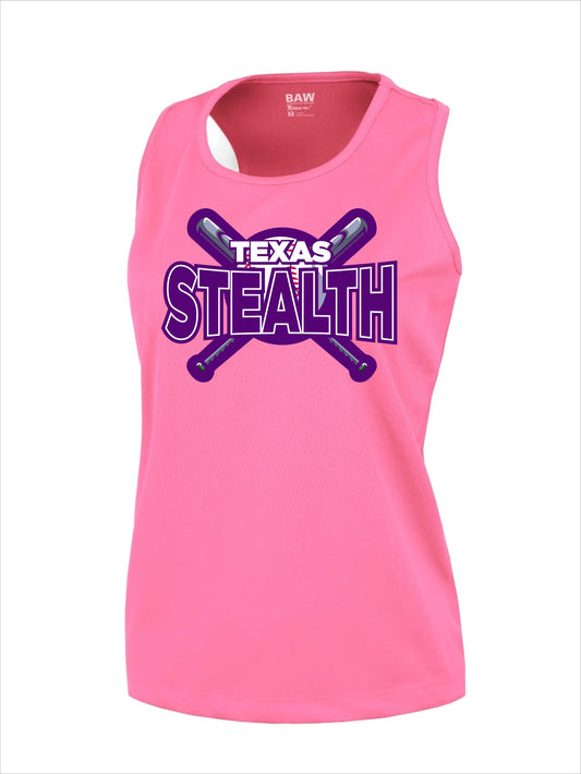 Texas Bat Stealth Women's Racerback Tank