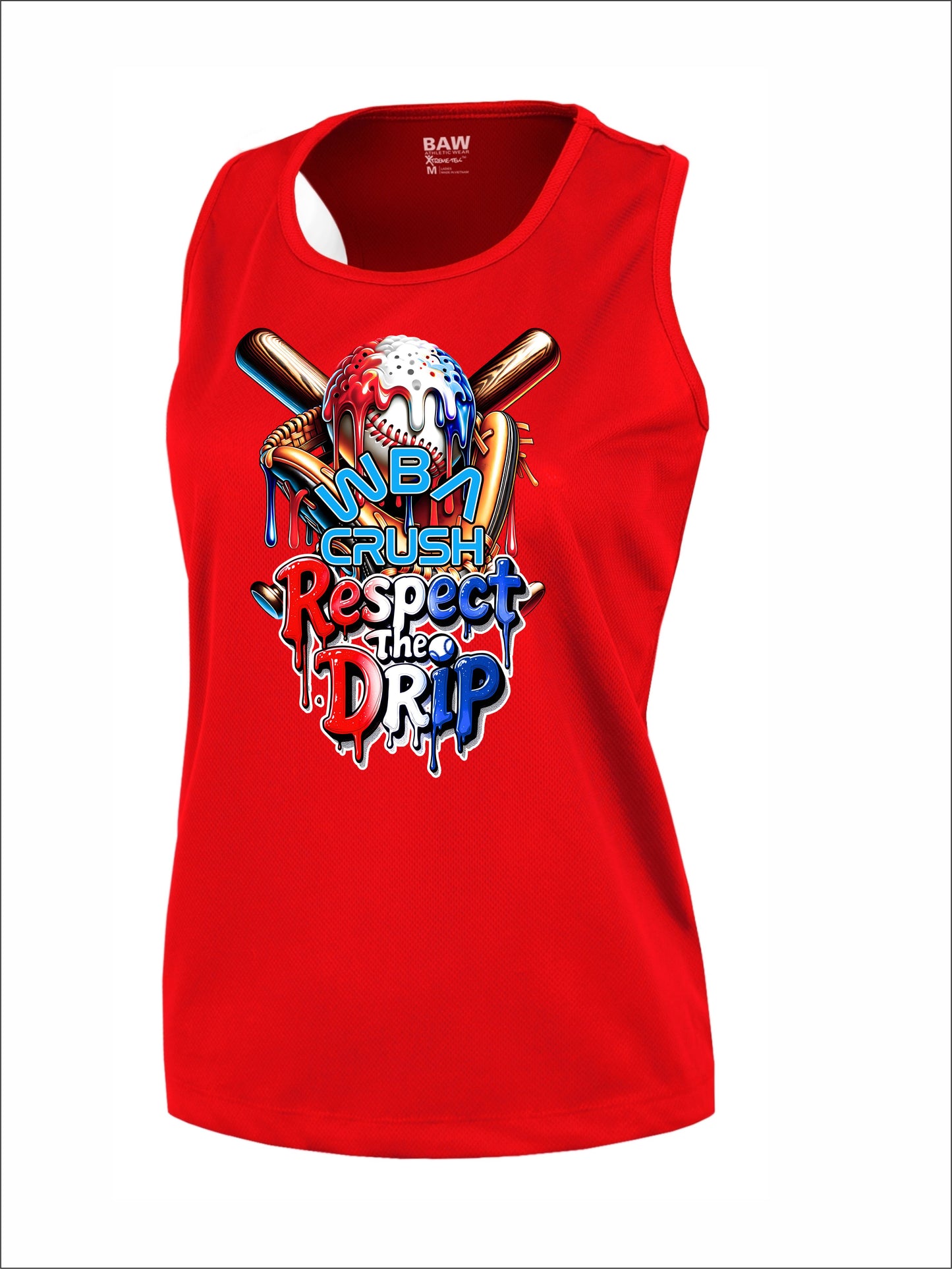 WBA Respect The Drip  Women's Racerback Tank