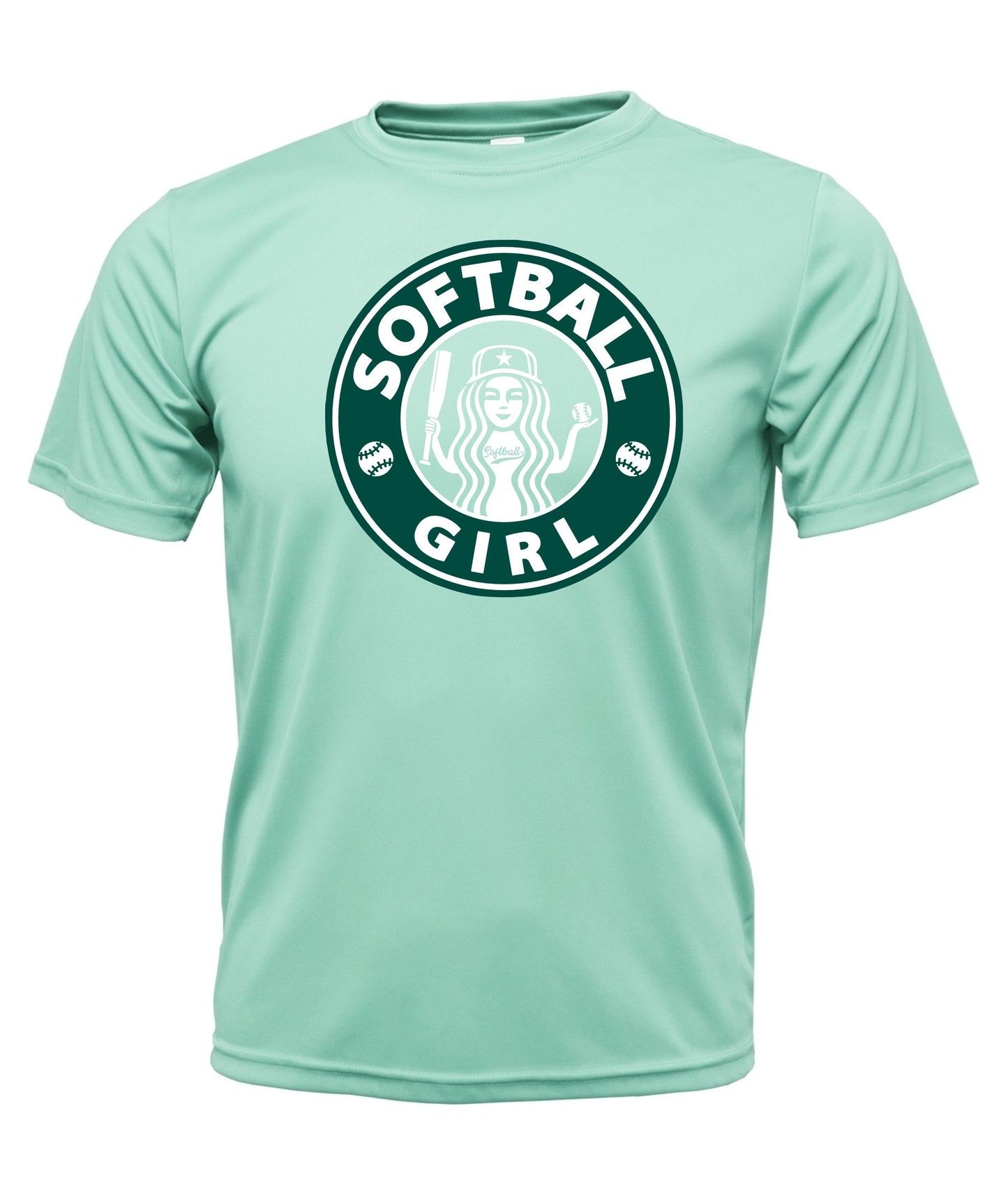 Softball Girl Short Sleeve Dri-fit T-Shirt