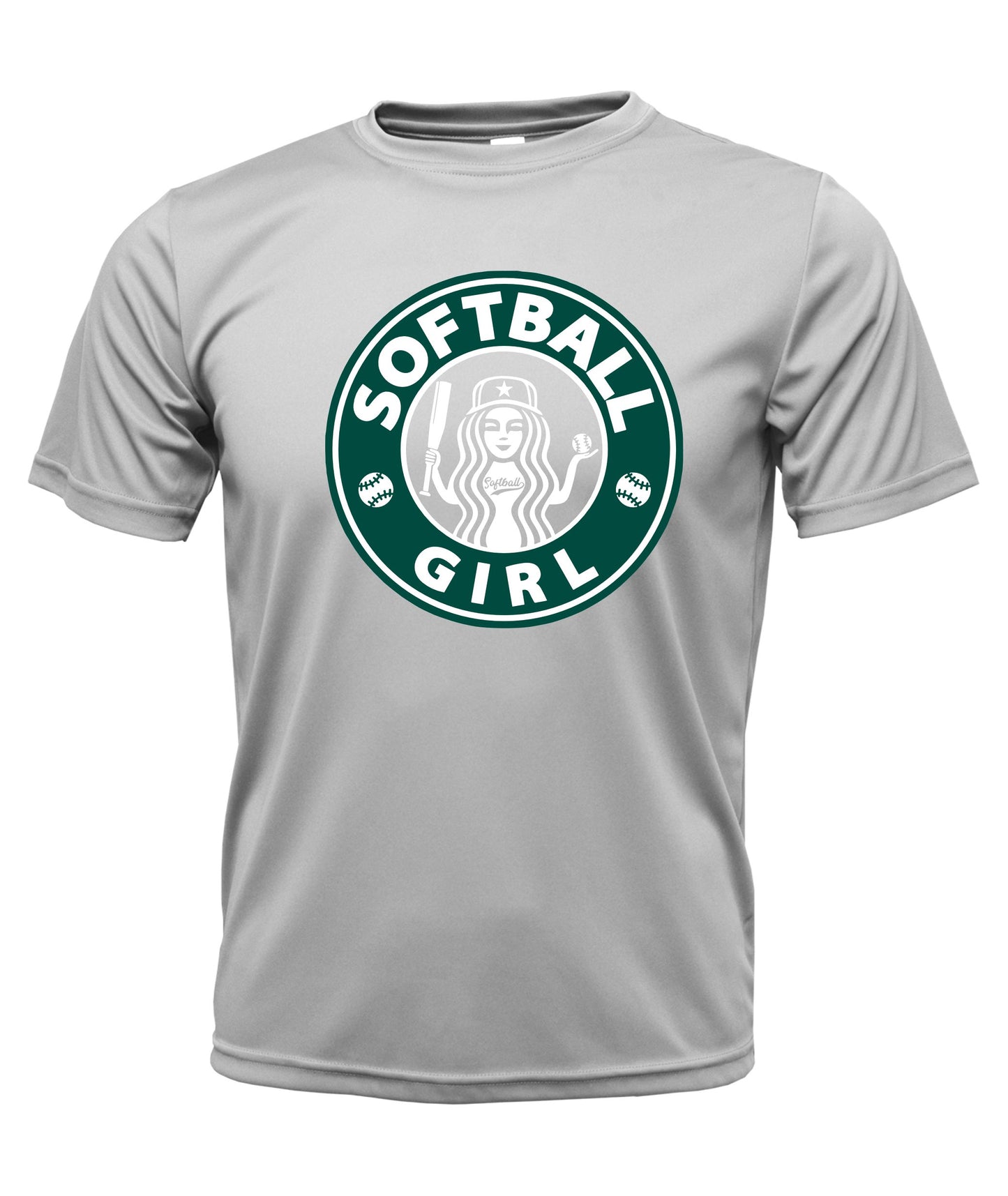 Softball Girl Short Sleeve Dri-fit T-Shirt