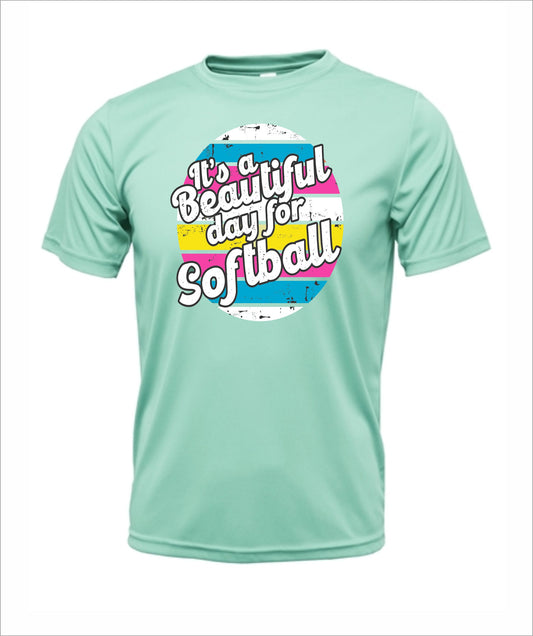 Softball "Beautiful Day" Cotton T-Shirt