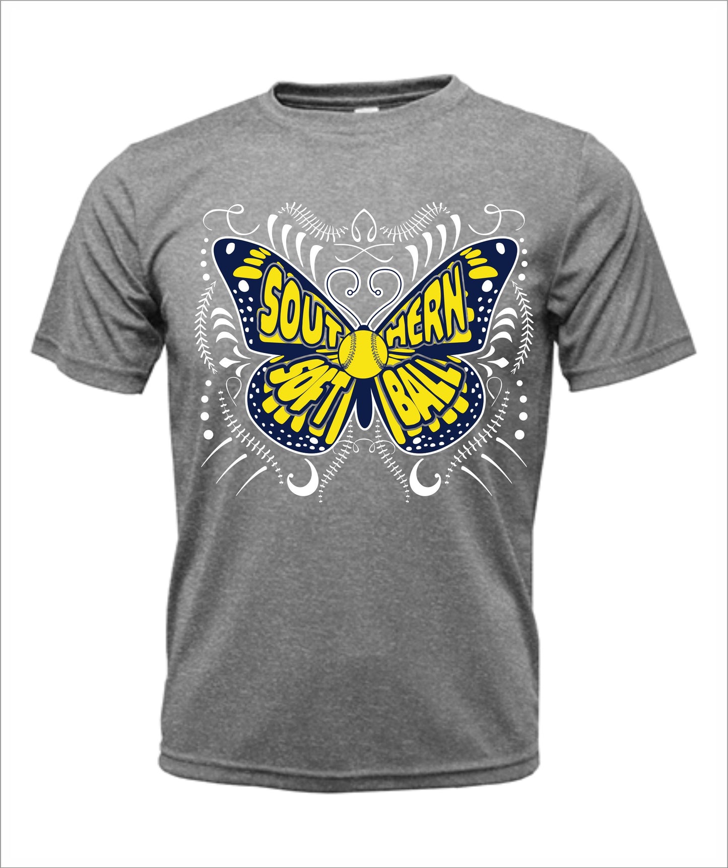 Softball "Butterfly" Cotton T-Shirt