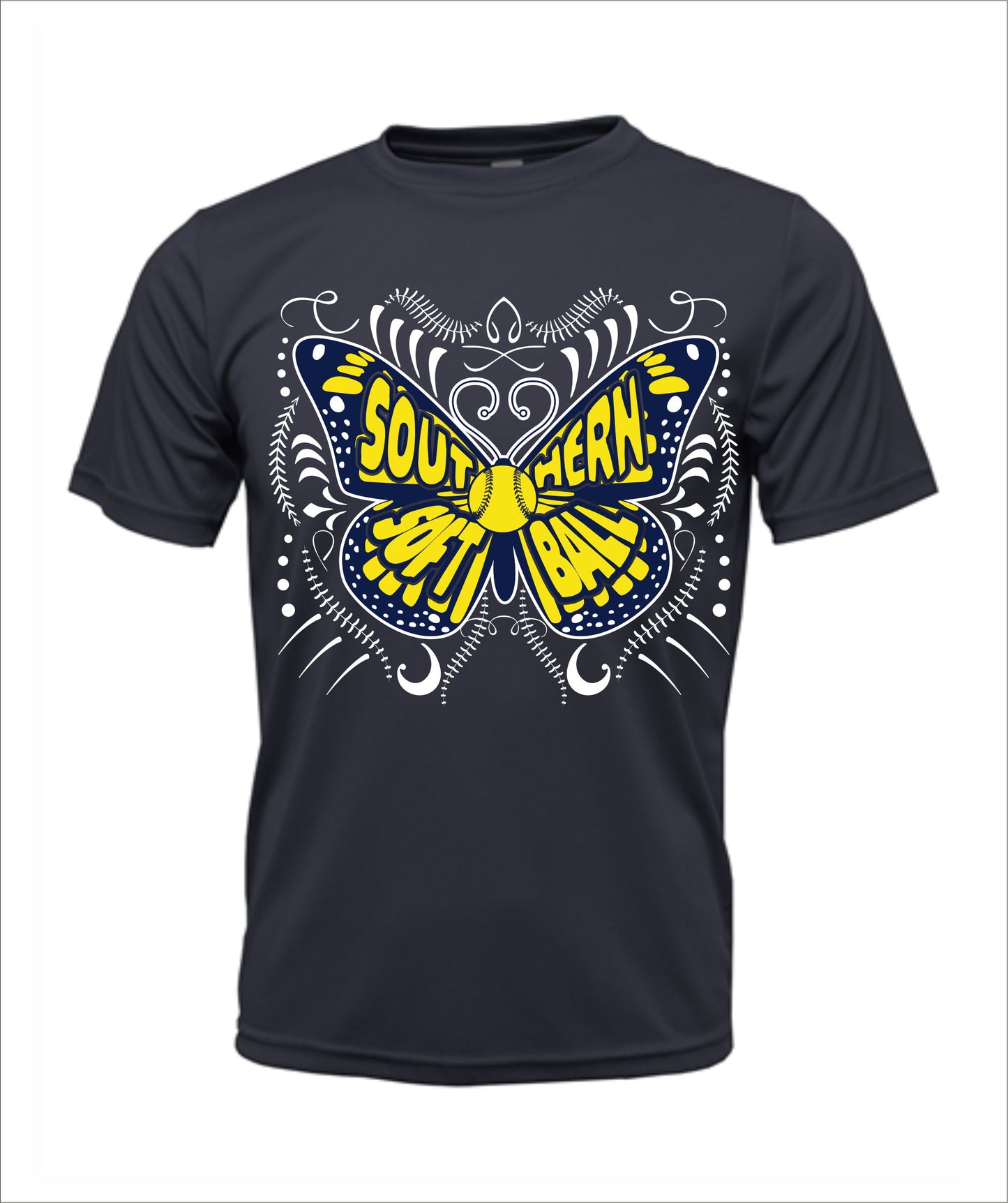 Softball "Butterfly" Cotton T-Shirt