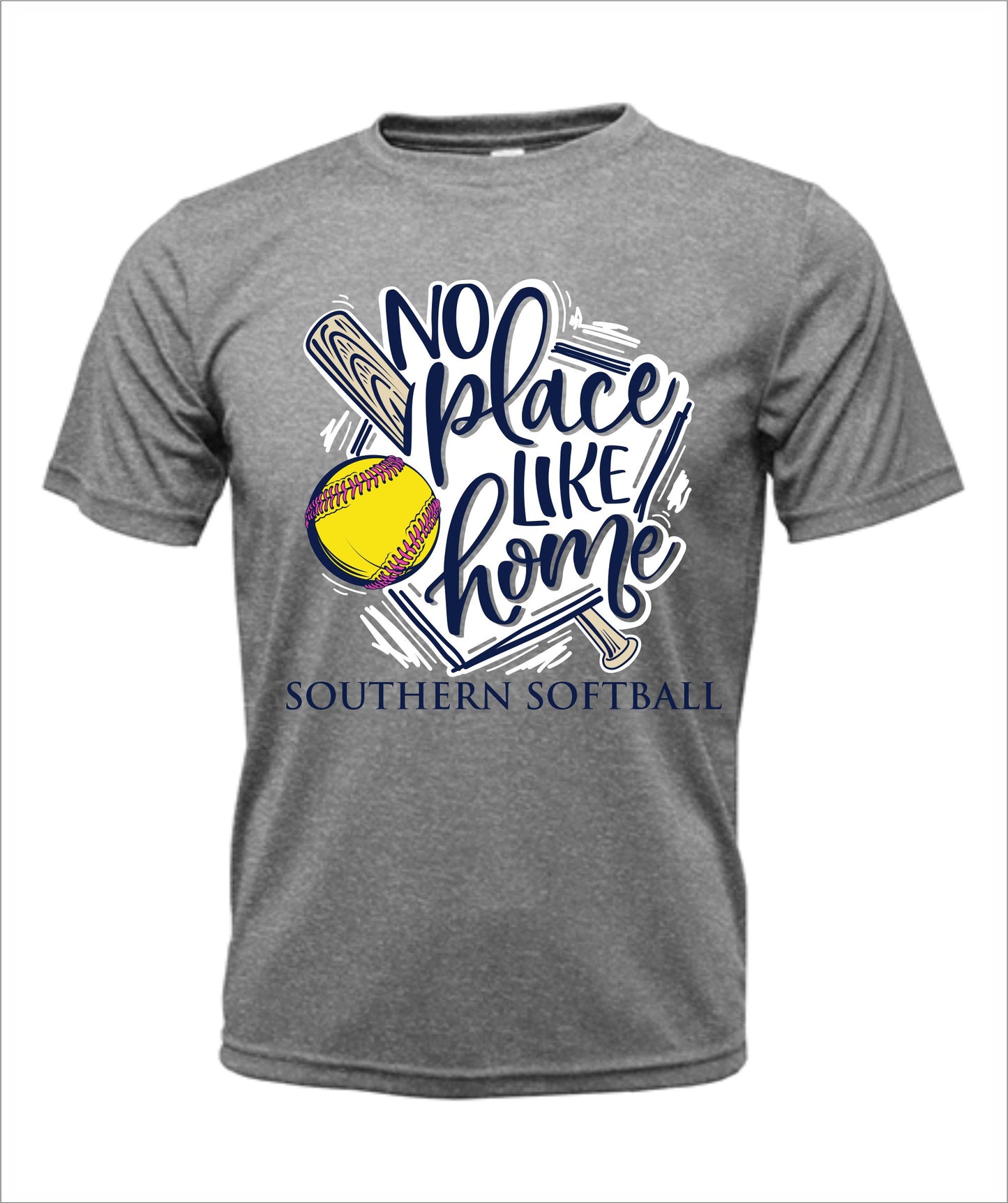 Softball "No Place Like Home" Cotton T-Shirt