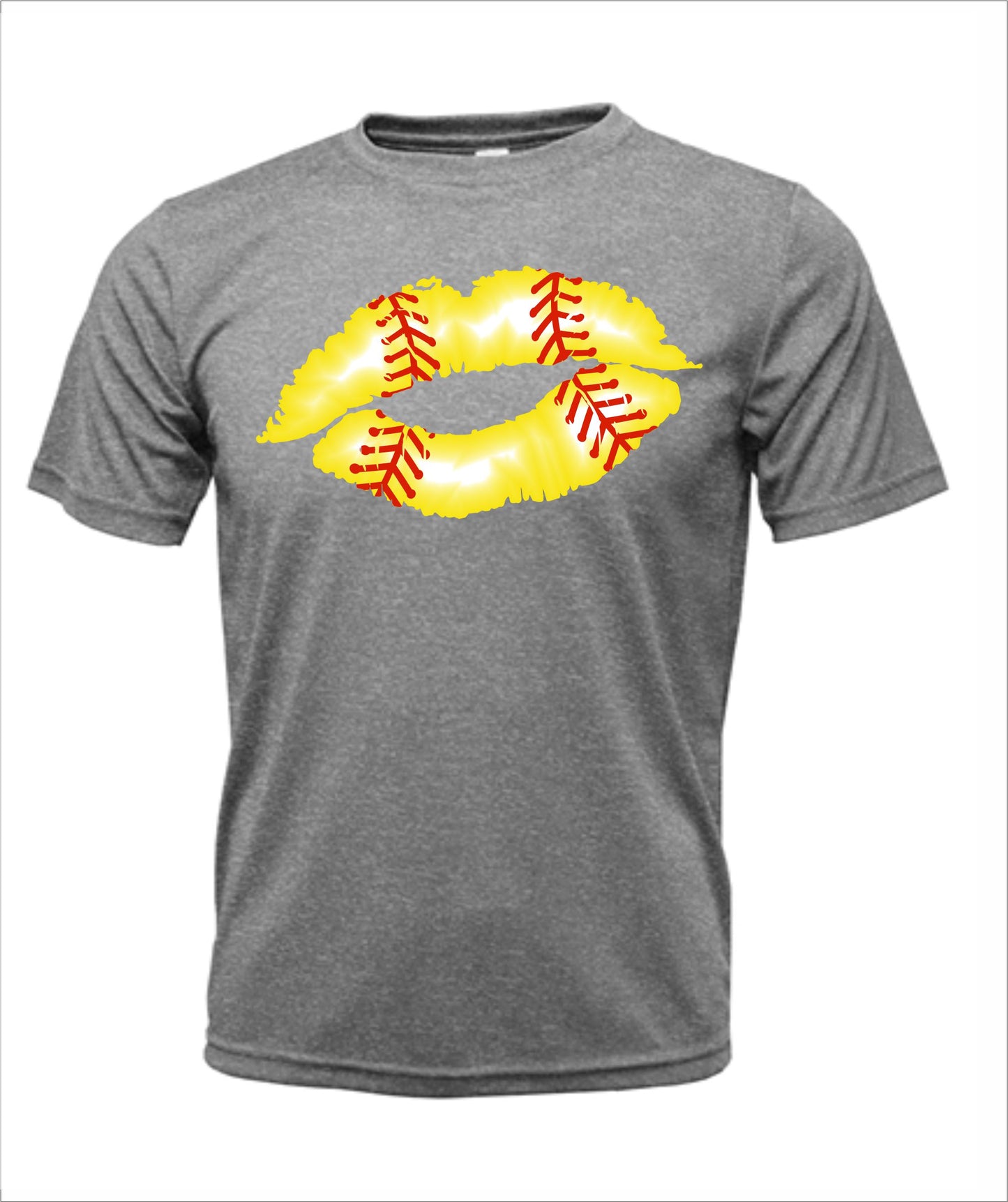 Softball "Kiss" Cotton T-Shirt