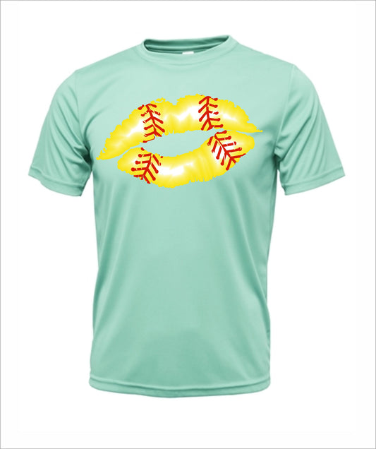 Softball "Kiss" Dri-Fit T-Shirt