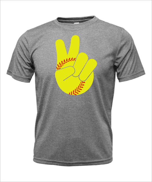 Softball "Peace" Cotton T-Shirt