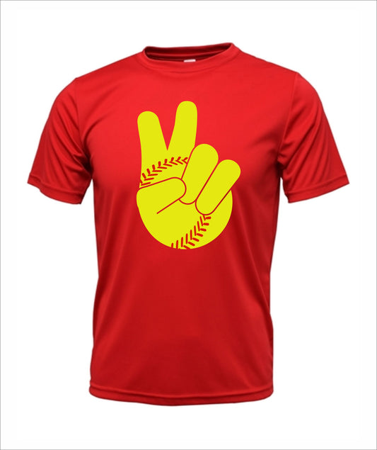 Softball "Peace" Dri-Fit T-Shirt