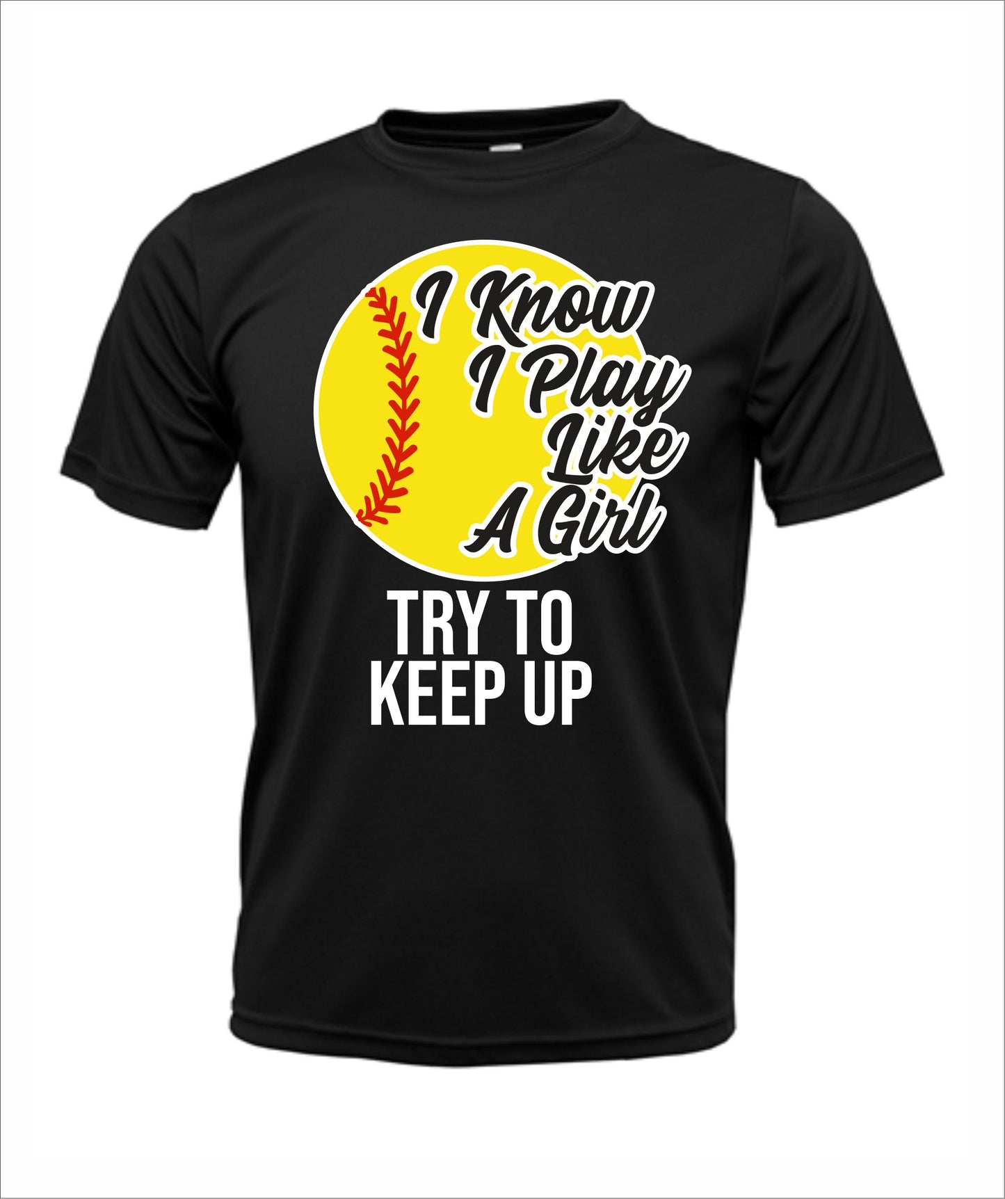 Softball "Play Like a Girl" Dri-Fit T-Shirt