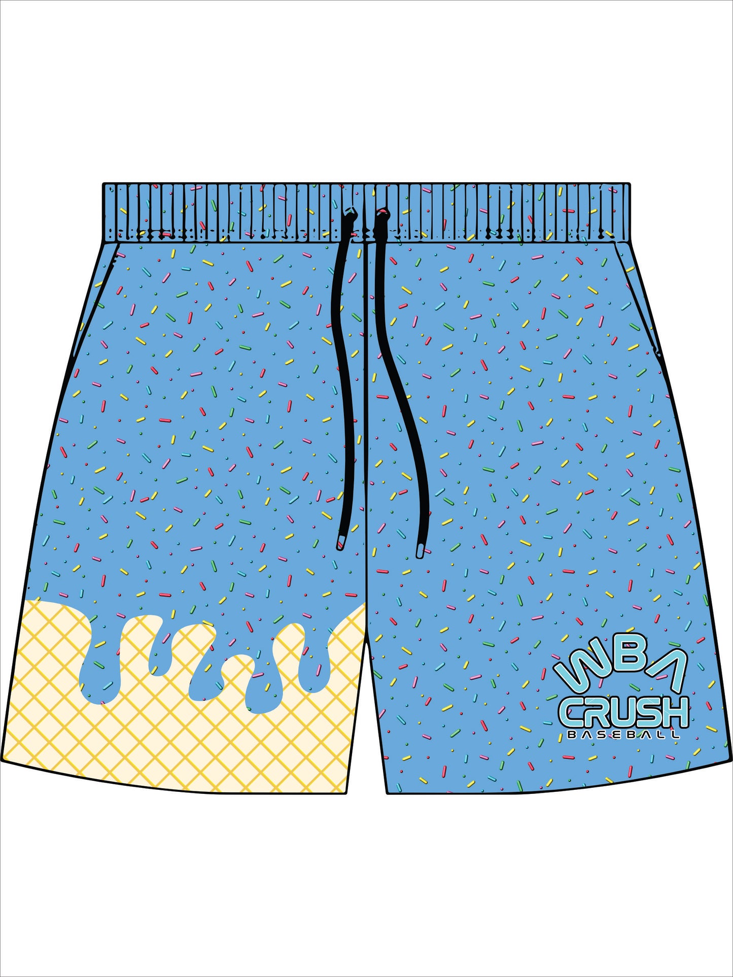 WBA Crush Drip Baseball Drawstring Shorts