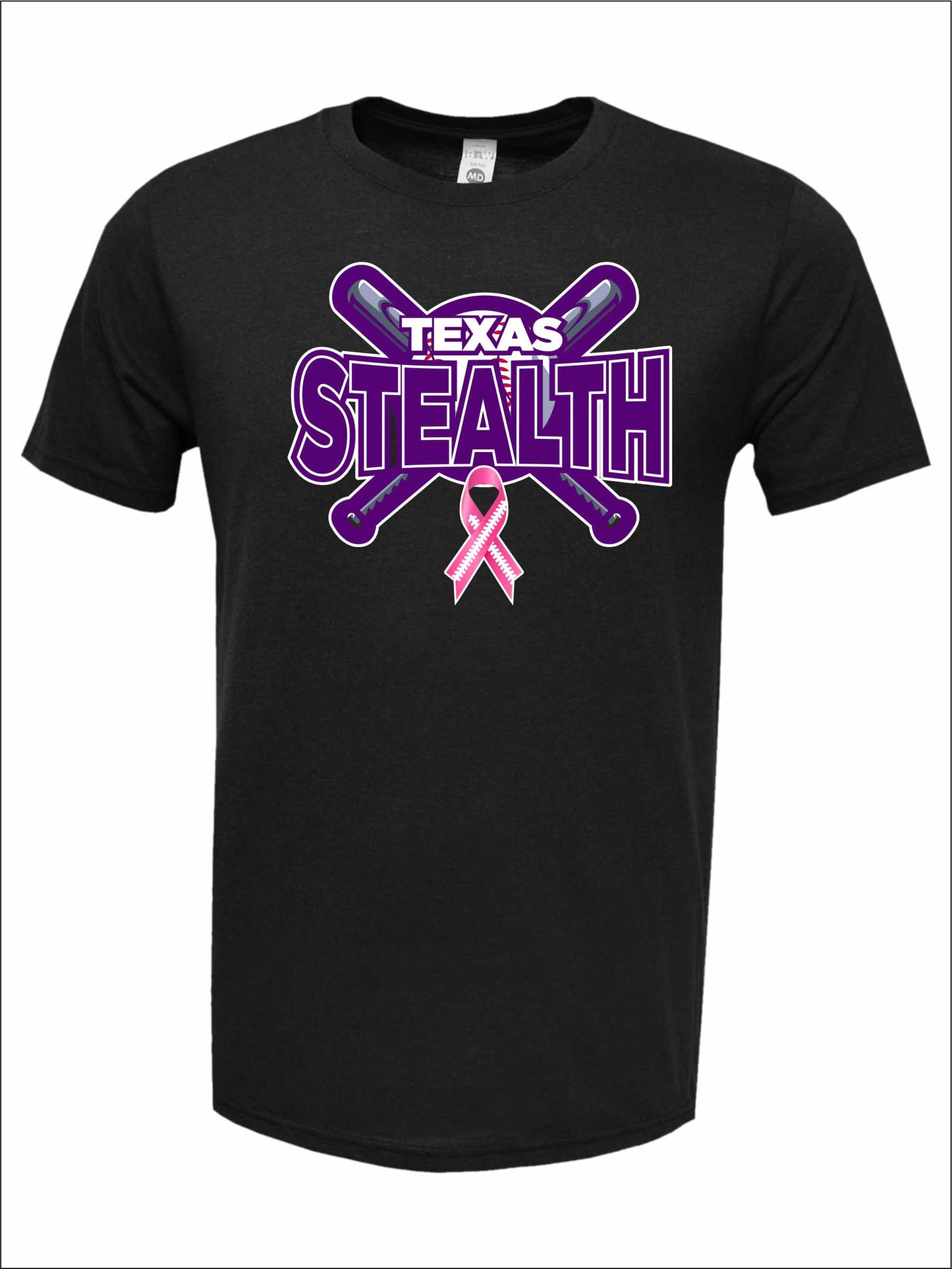 Texas Stealth Crossed Bats Cancer Dry Fit