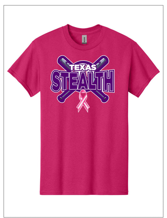 Stealth Crossed Bats 100% Cotton Cancer Tee