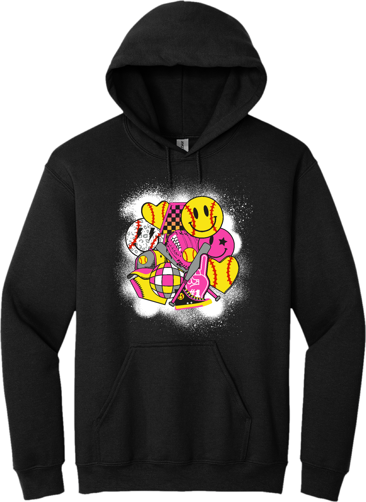 Softball Vibes Blended Hoodie