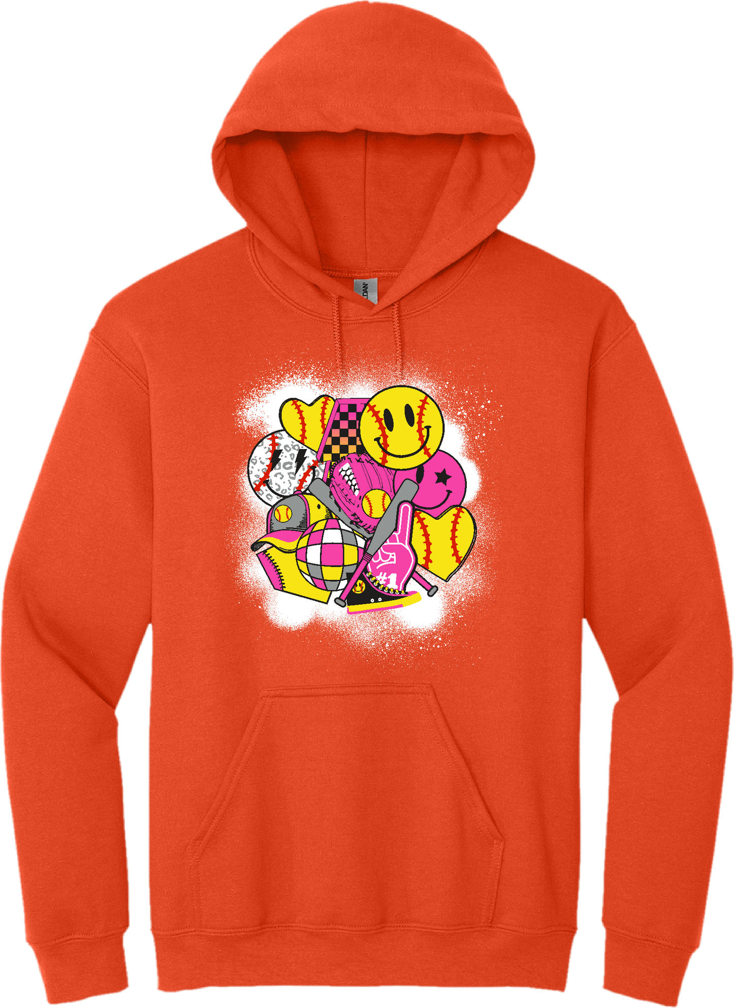 Softball Vibes Blended Hoodie