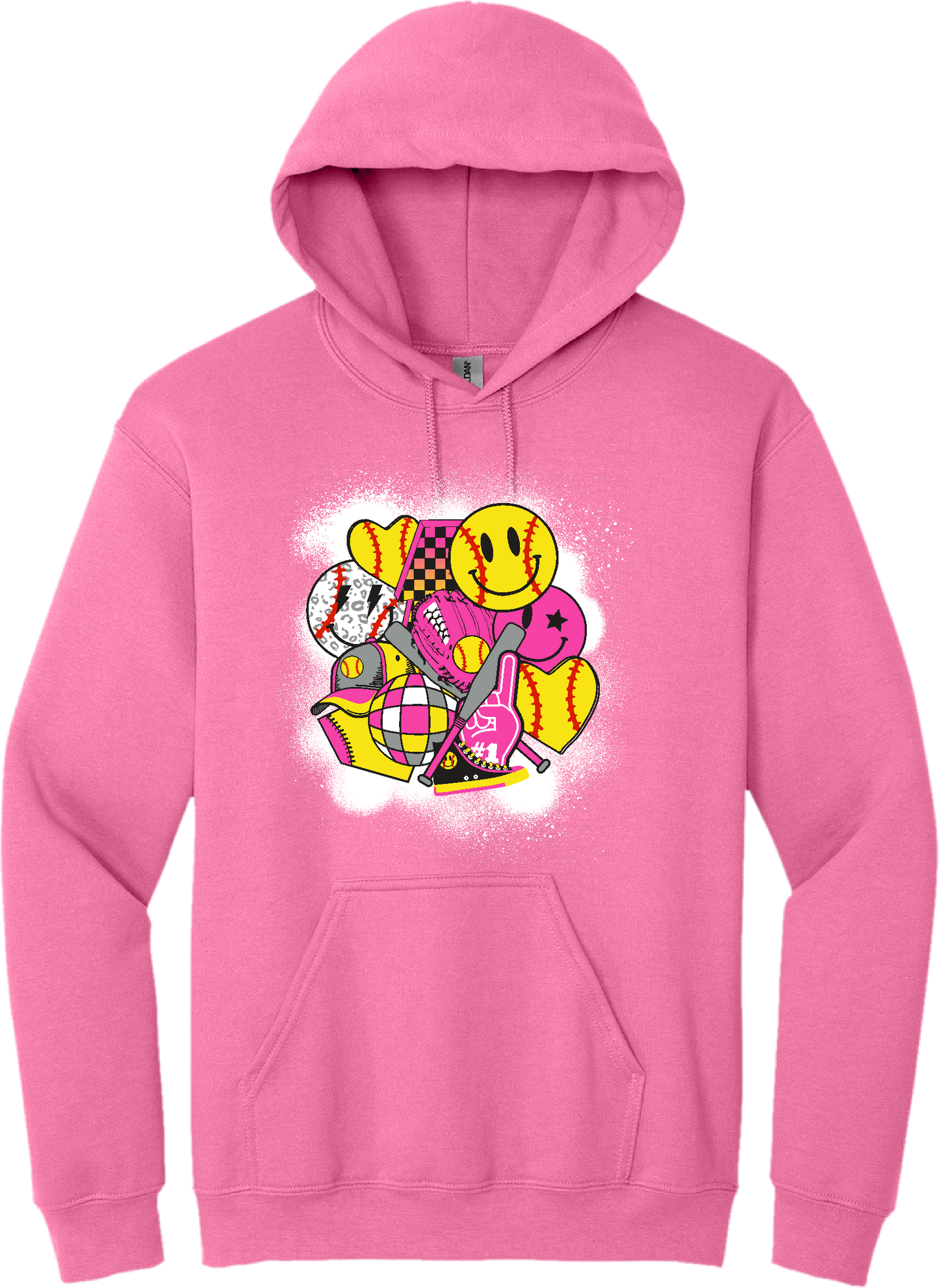 Softball Vibes Blended Hoodie